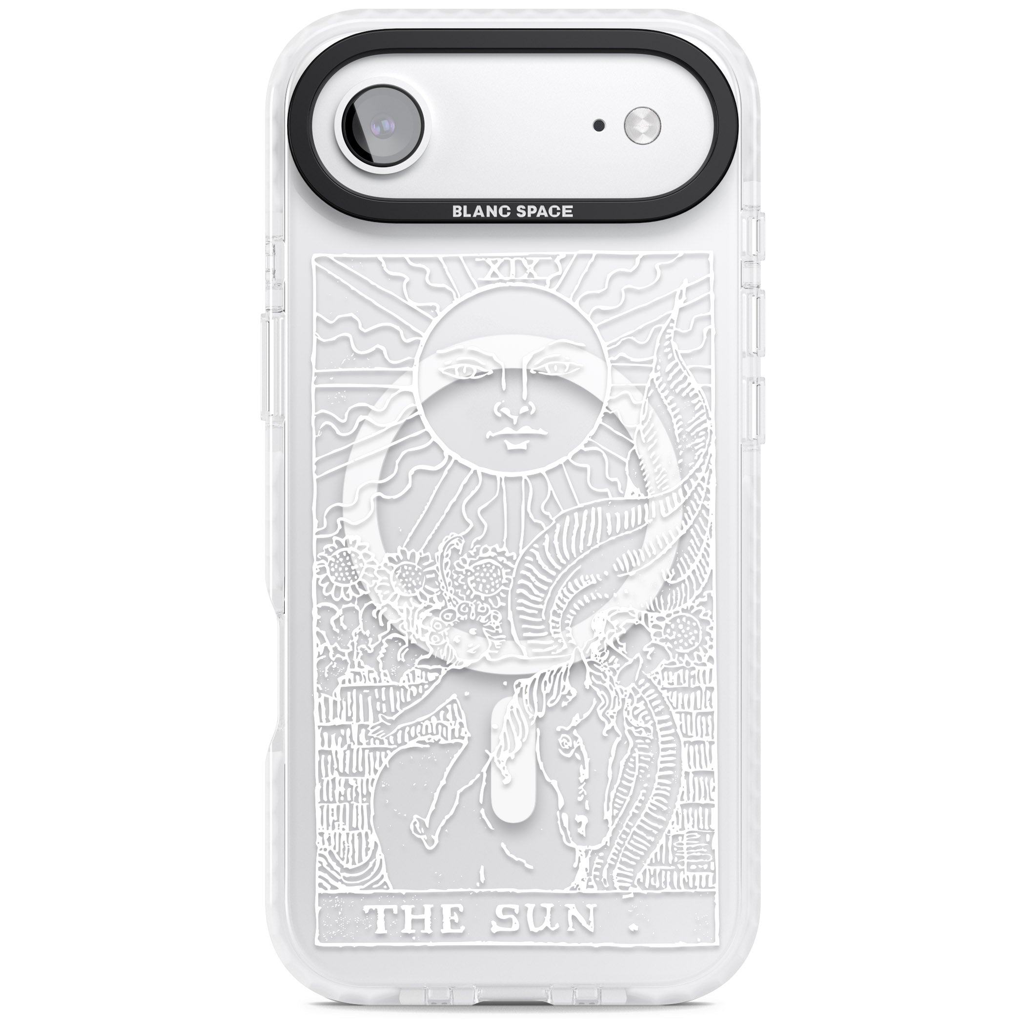 Personalised The Sun Tarot Card (White) iPhone 17 Air Impact Pro Clear Phone Case