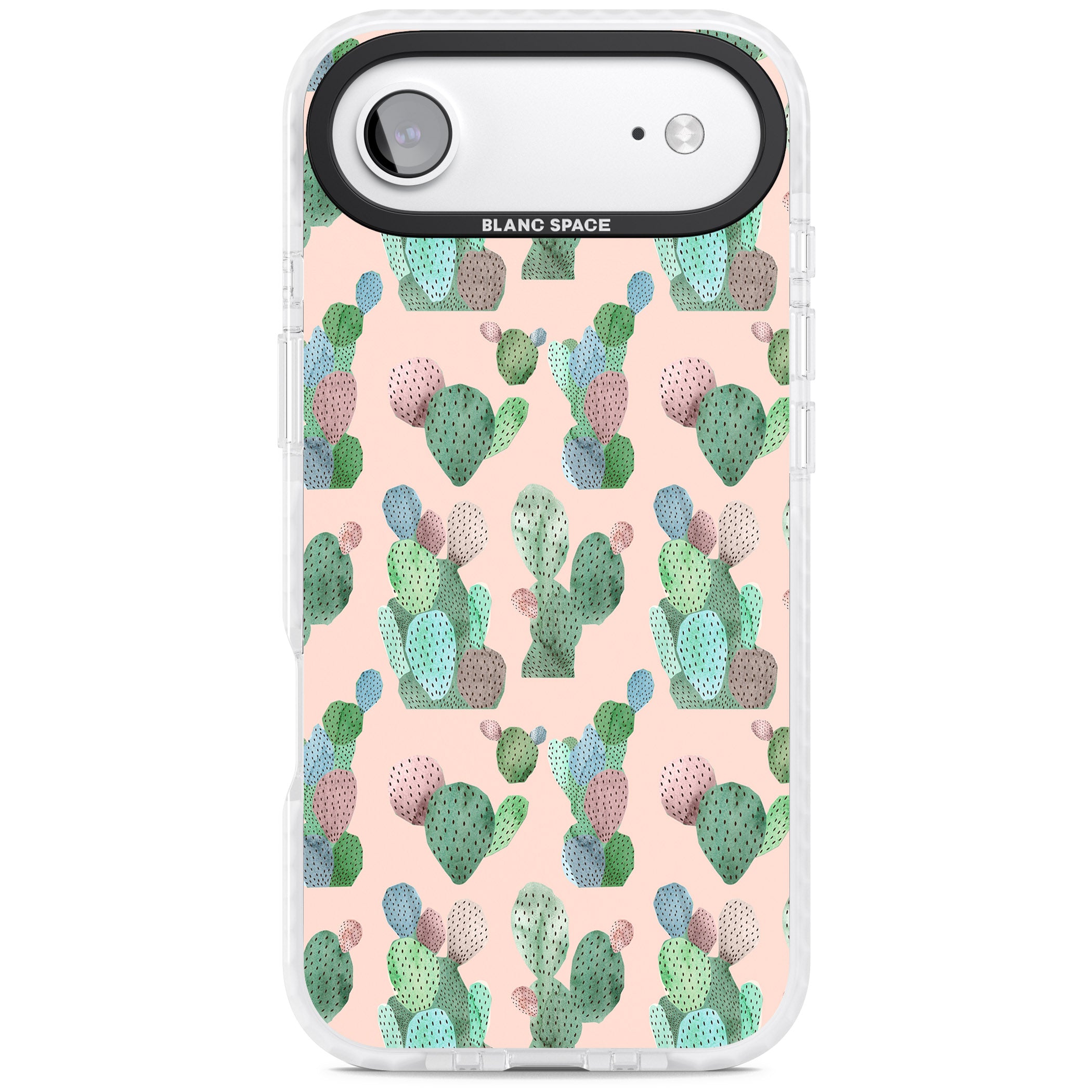 Pink Cactus iPhone 17 Air Impact Pro Clear Phone Case