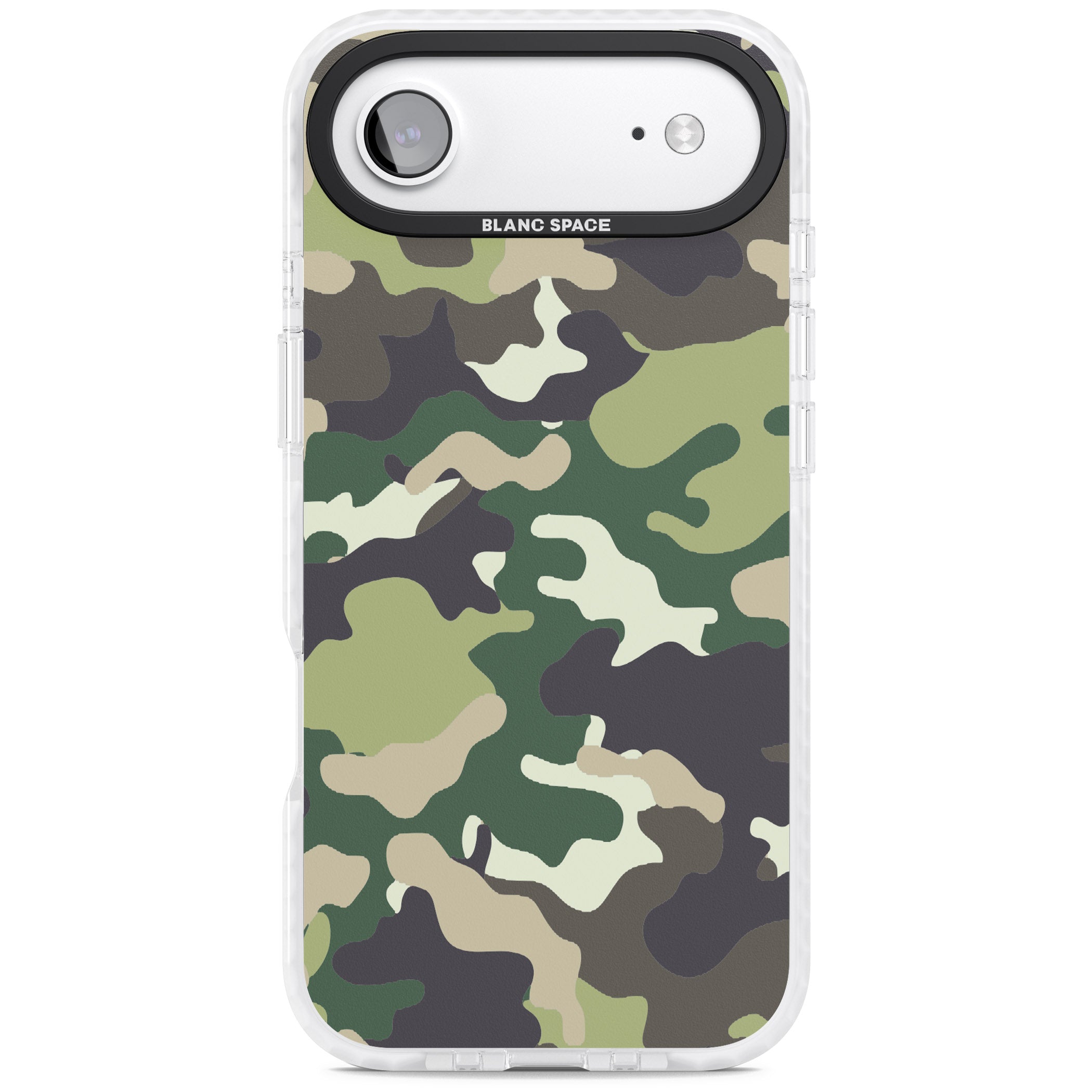 Green Camo iPhone 17 Air Impact Pro Clear Phone Case