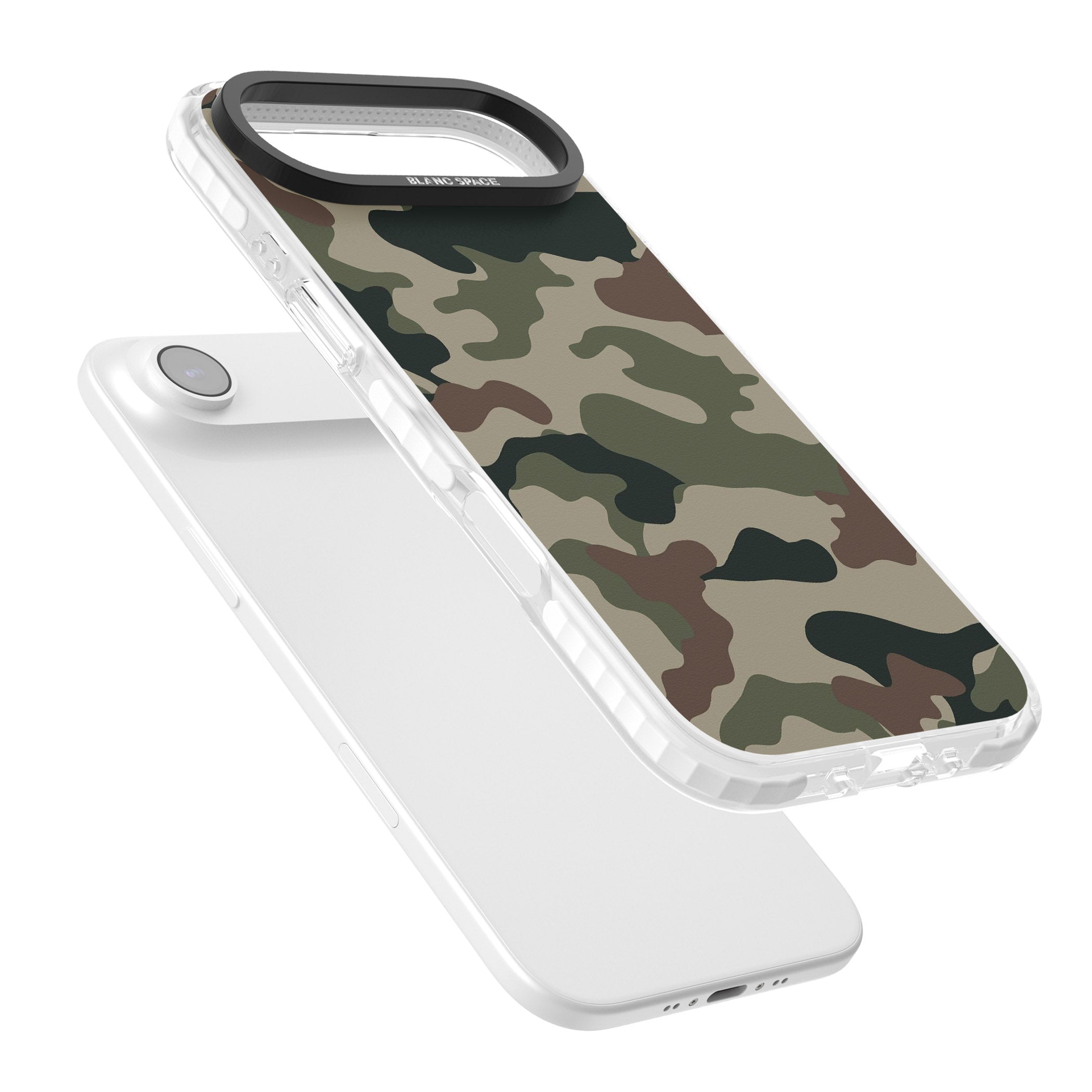 Woodland British Camo iPhone 17 Air Impact Pro Clear Phone Case Colours