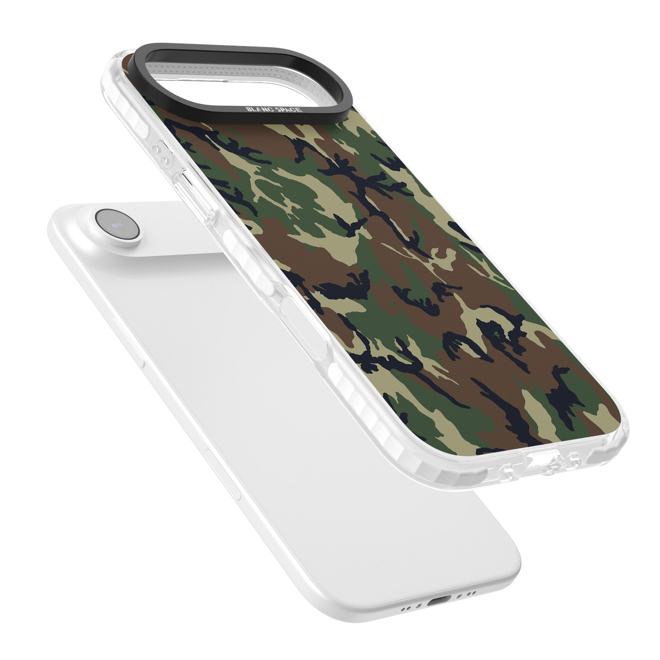 Forest Green Camo iPhone 17 Air Impact Pro Clear Phone Case Colours