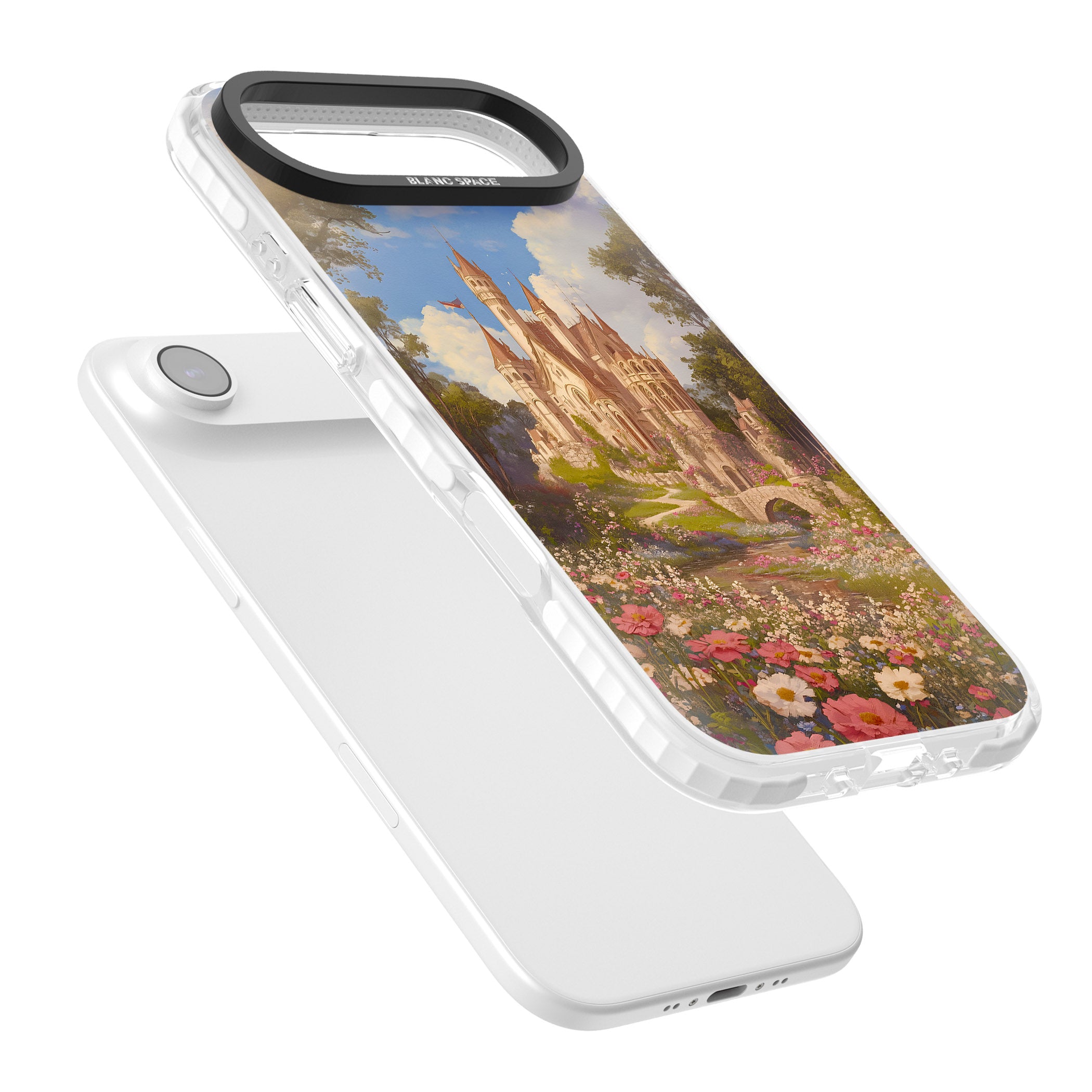 Castle Flower Fields iPhone 17 Air Impact Pro Clear Phone Case Colours