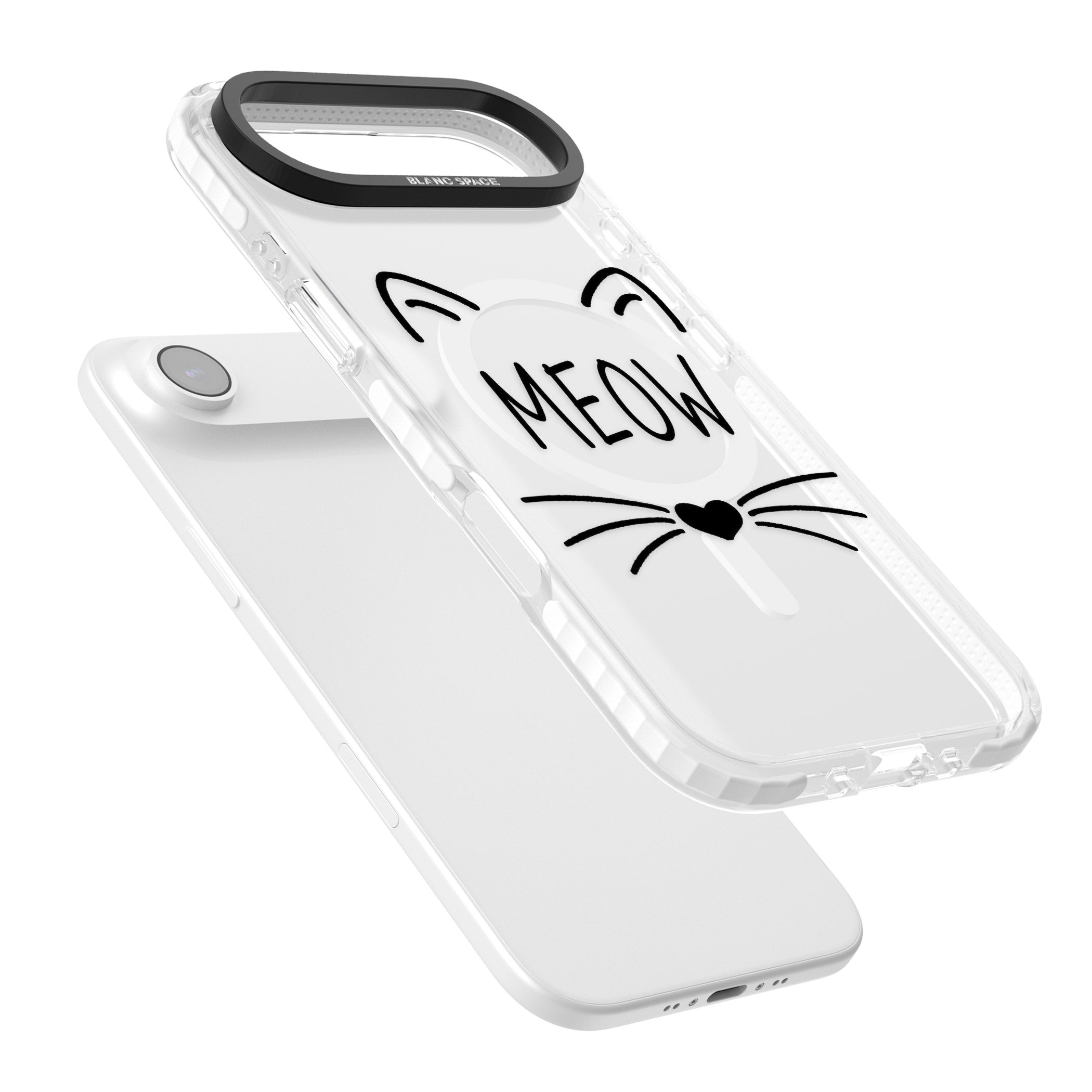 Cat Whiskers iPhone 17 Air Impact Pro Clear Phone Case Colours