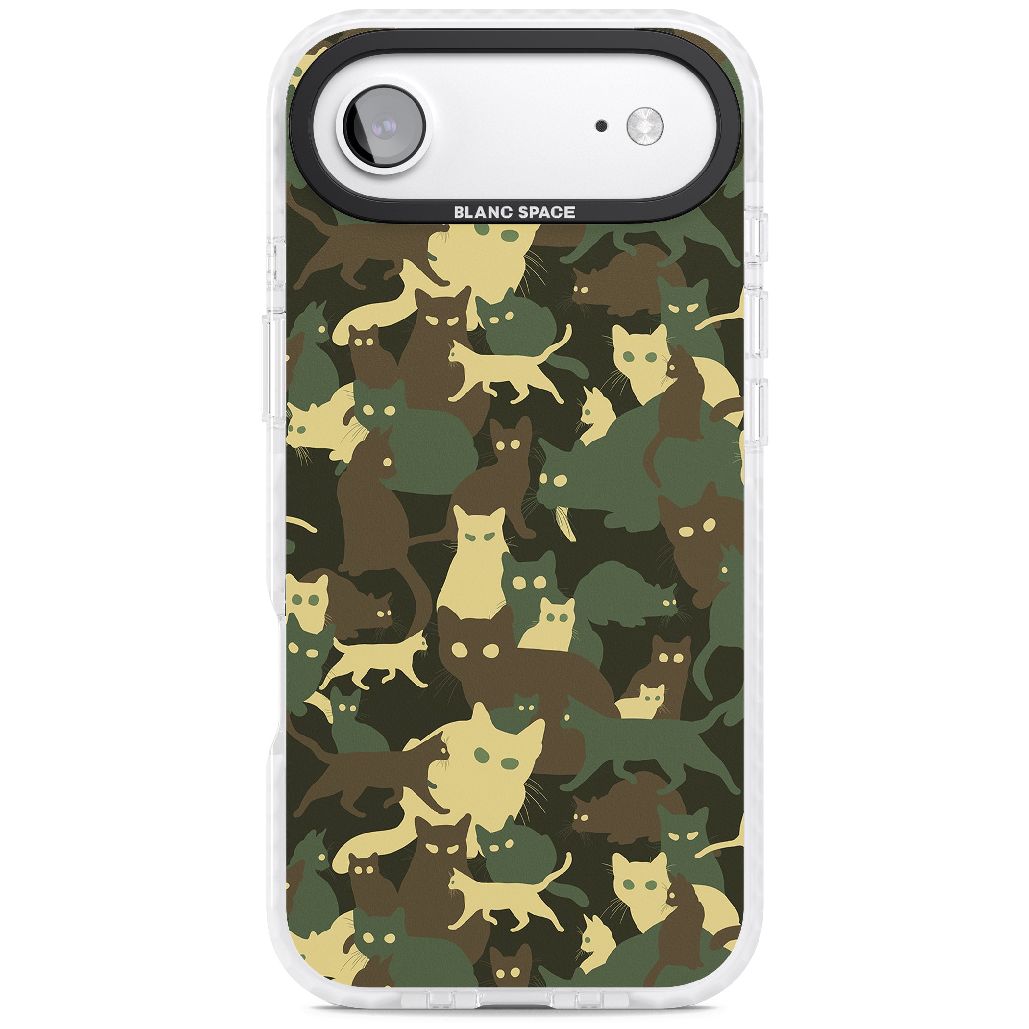 Forest Cat Camo iPhone 17 Air Impact Pro Clear Phone Case
