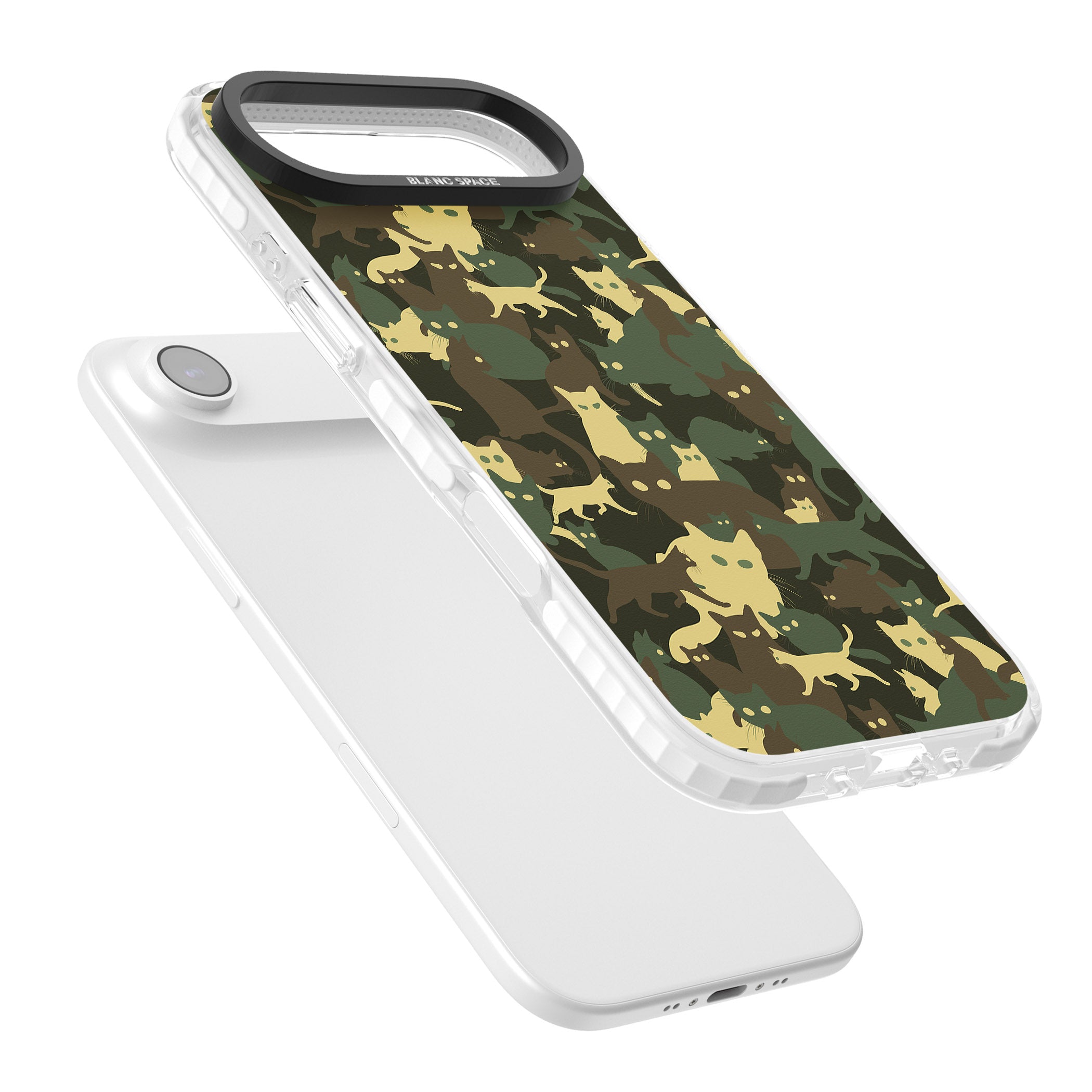 Forest Cat Camo iPhone 17 Air Impact Pro Clear Phone Case Colours