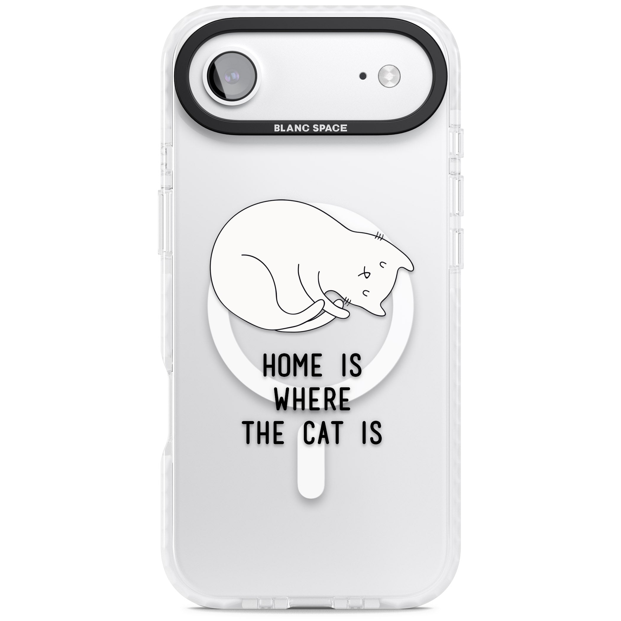 Home Is Where The Cat Is iPhone 17 Air Impact Pro Clear Phone Case