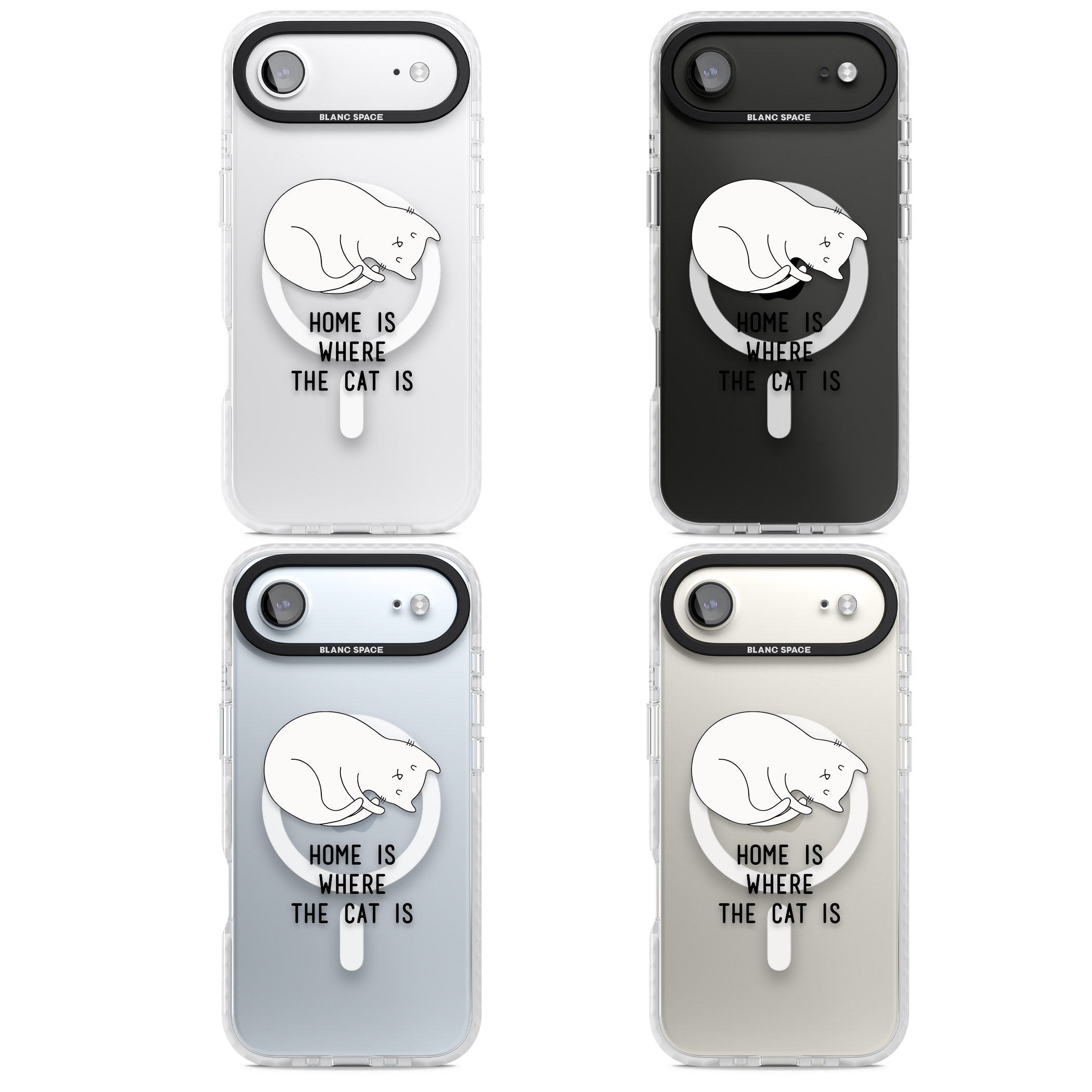 Home Is Where The Cat Is iPhone 17 Air Impact Pro Clear Phone Case APT Impact Protection