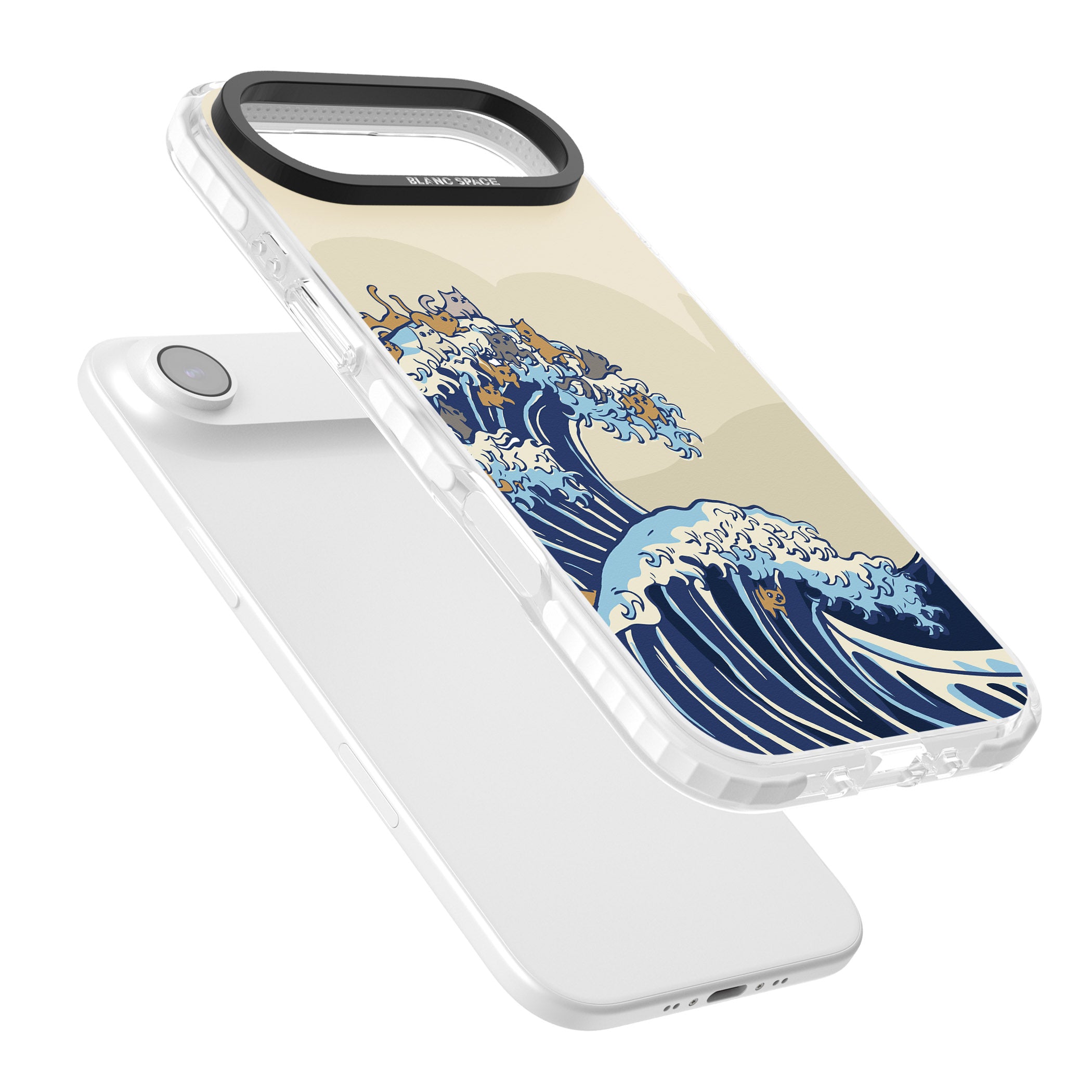 The Great Cat Wave iPhone 17 Air Impact Pro Clear Phone Case Colours