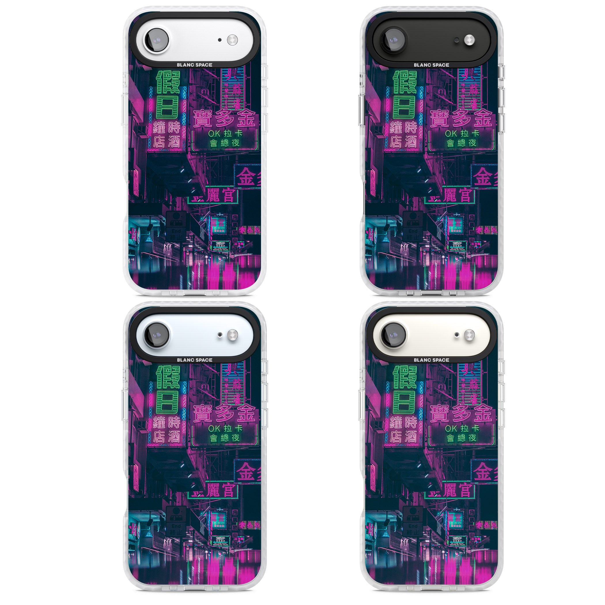 Neon Night Strip iPhone 17 Air Impact Pro Clear Phone Case APT Impact Protection