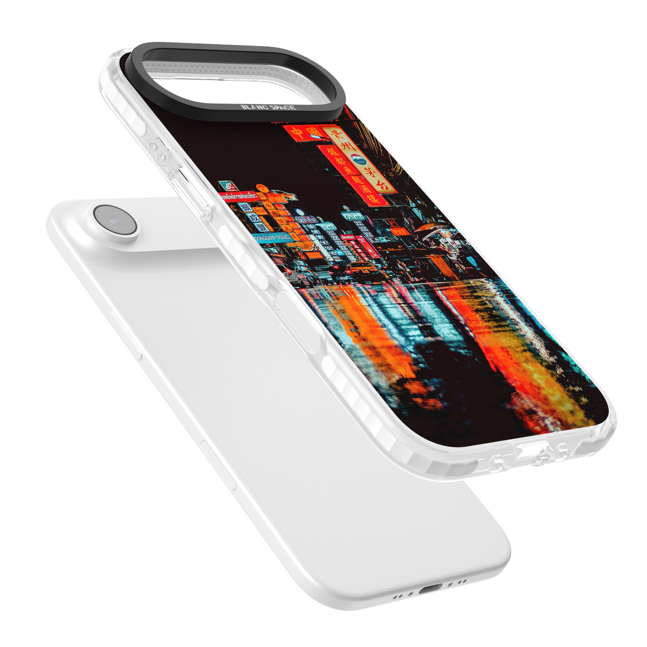 Neon City iPhone 17 Air Impact Pro Clear Phone Case Colours