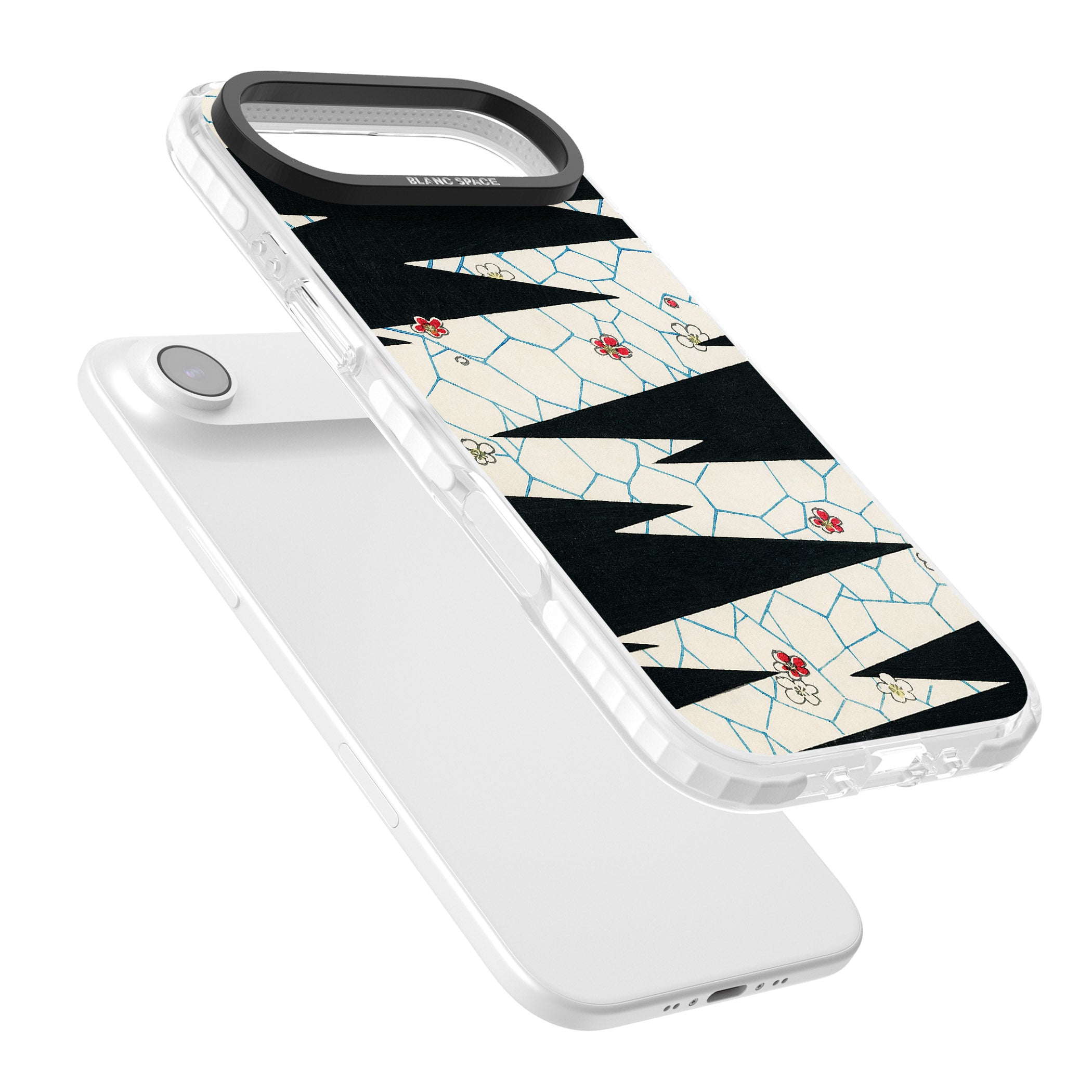 Japanese Flowers By Bijutsu Sekai iPhone 17 Air Impact Pro Clear Phone Case Colours