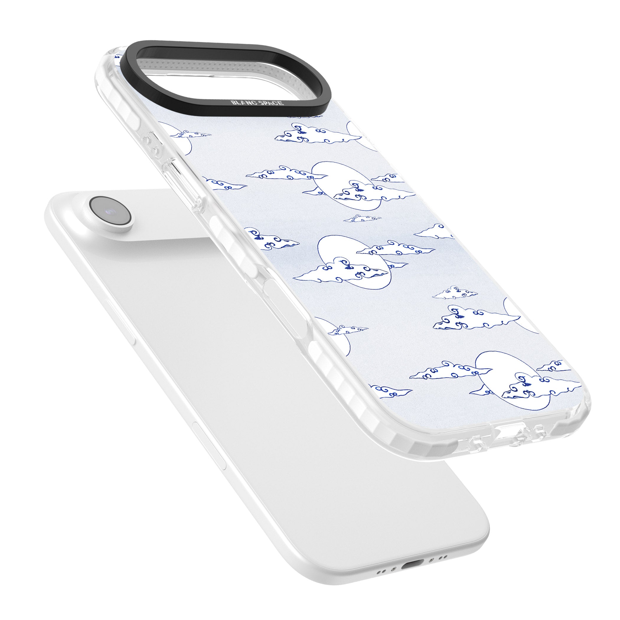 Moon & Clouds iPhone 17 Air Impact Pro Clear Phone Case Colours