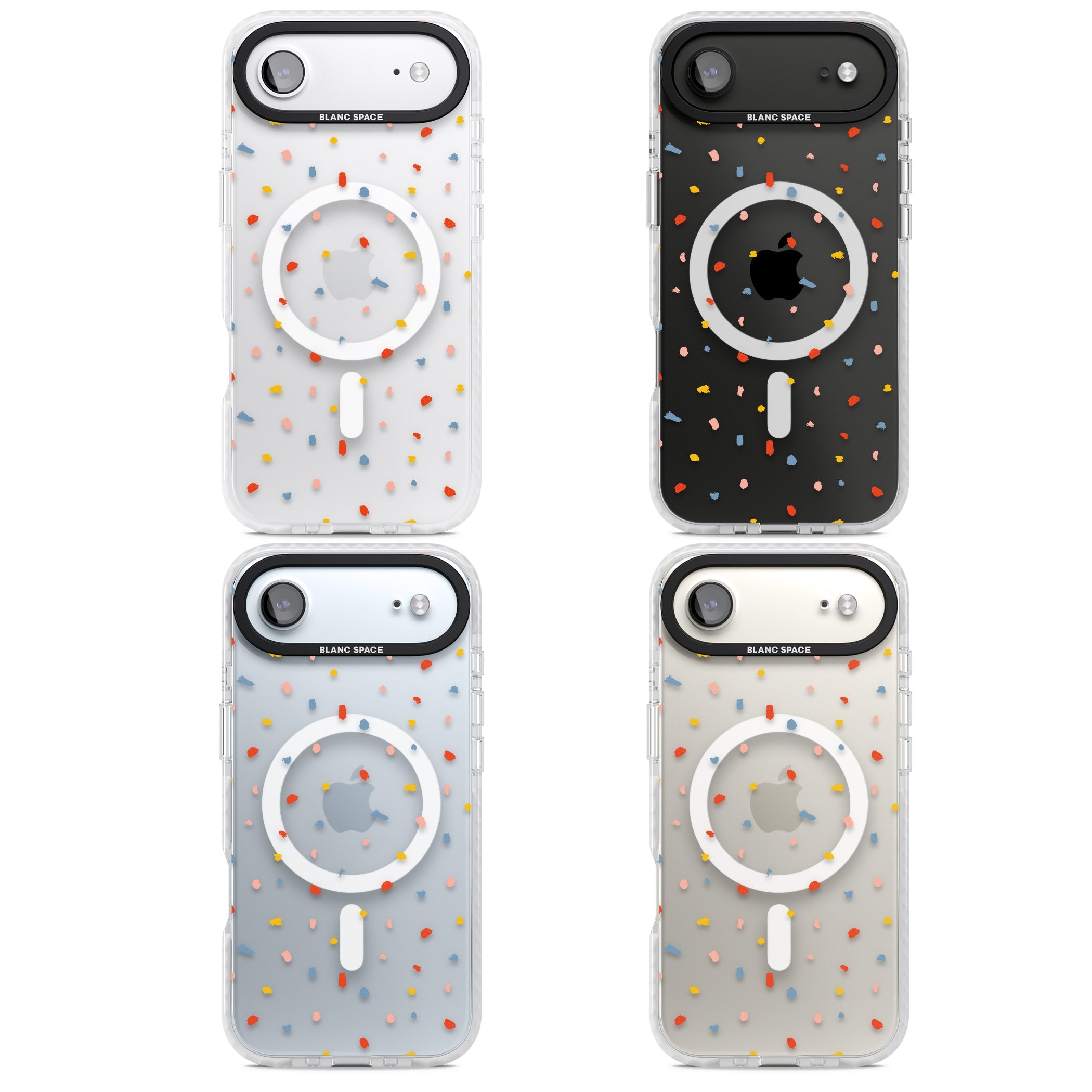 Small Confetti iPhone 17 Air Impact Pro Clear Phone Case APT Impact Protection