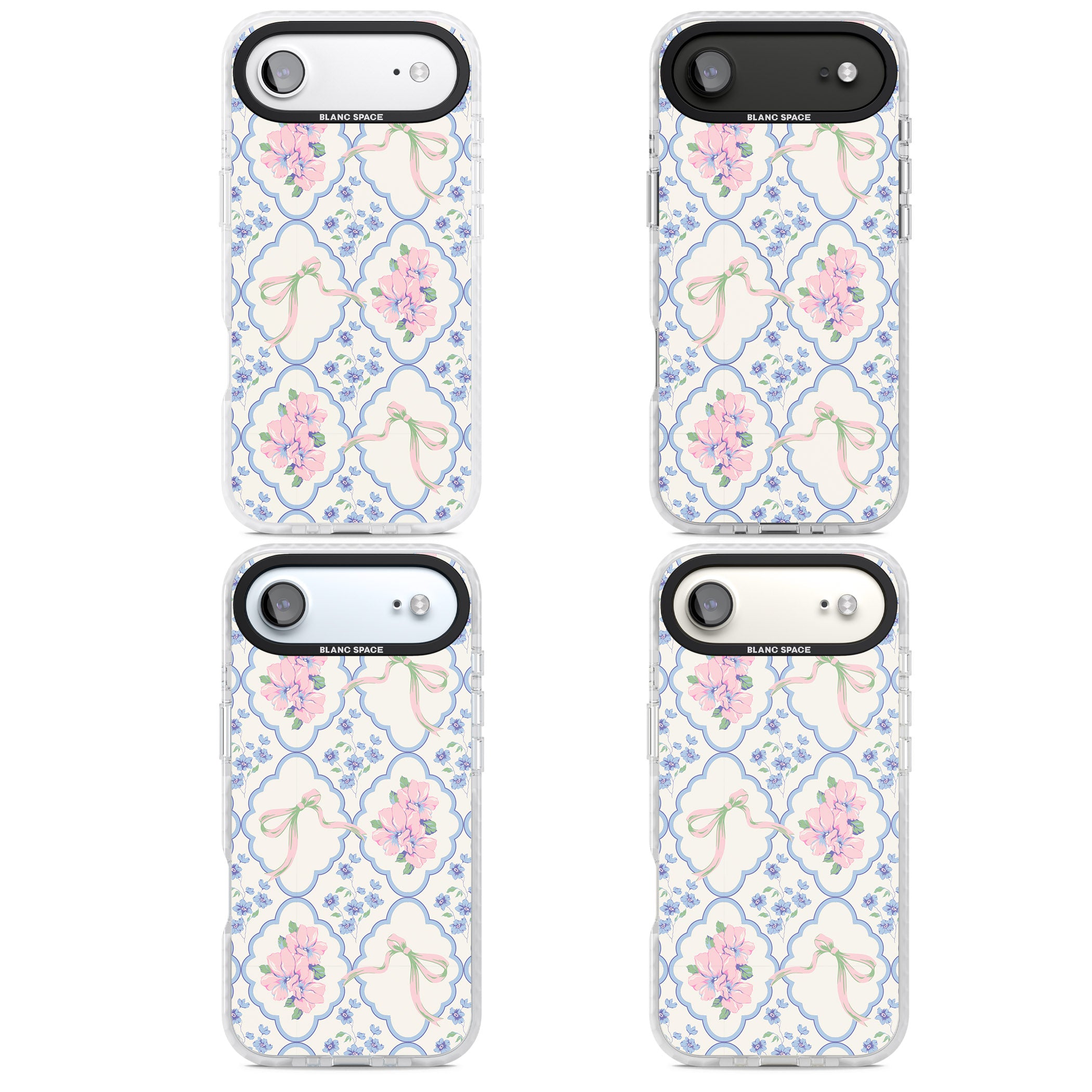 Coquette Flowers & Bows iPhone 17 Air Impact Pro Clear Phone Case APT Impact Protection