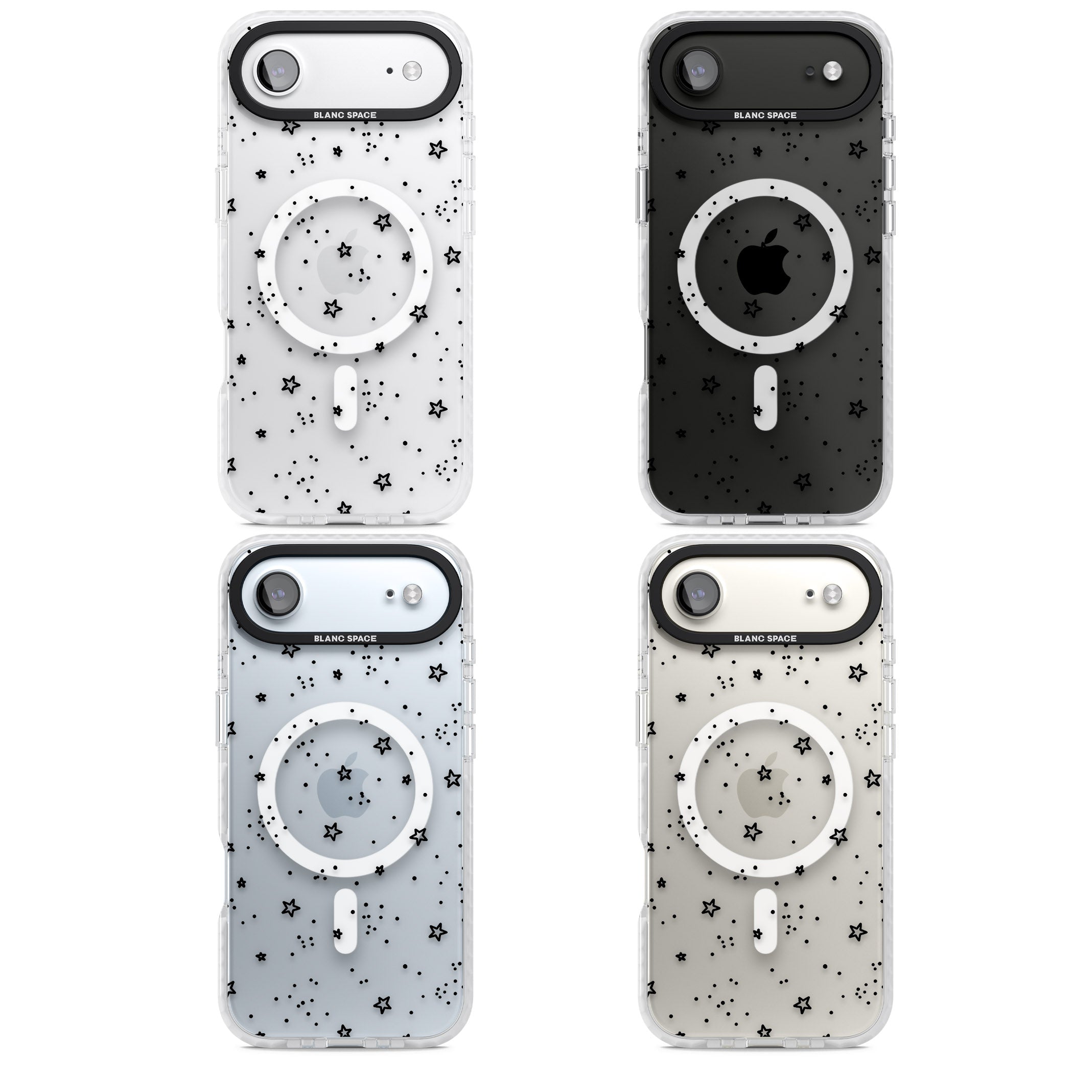 Starry Night Sky iPhone 17 Air Impact Pro Clear Phone Case APT Impact Protection