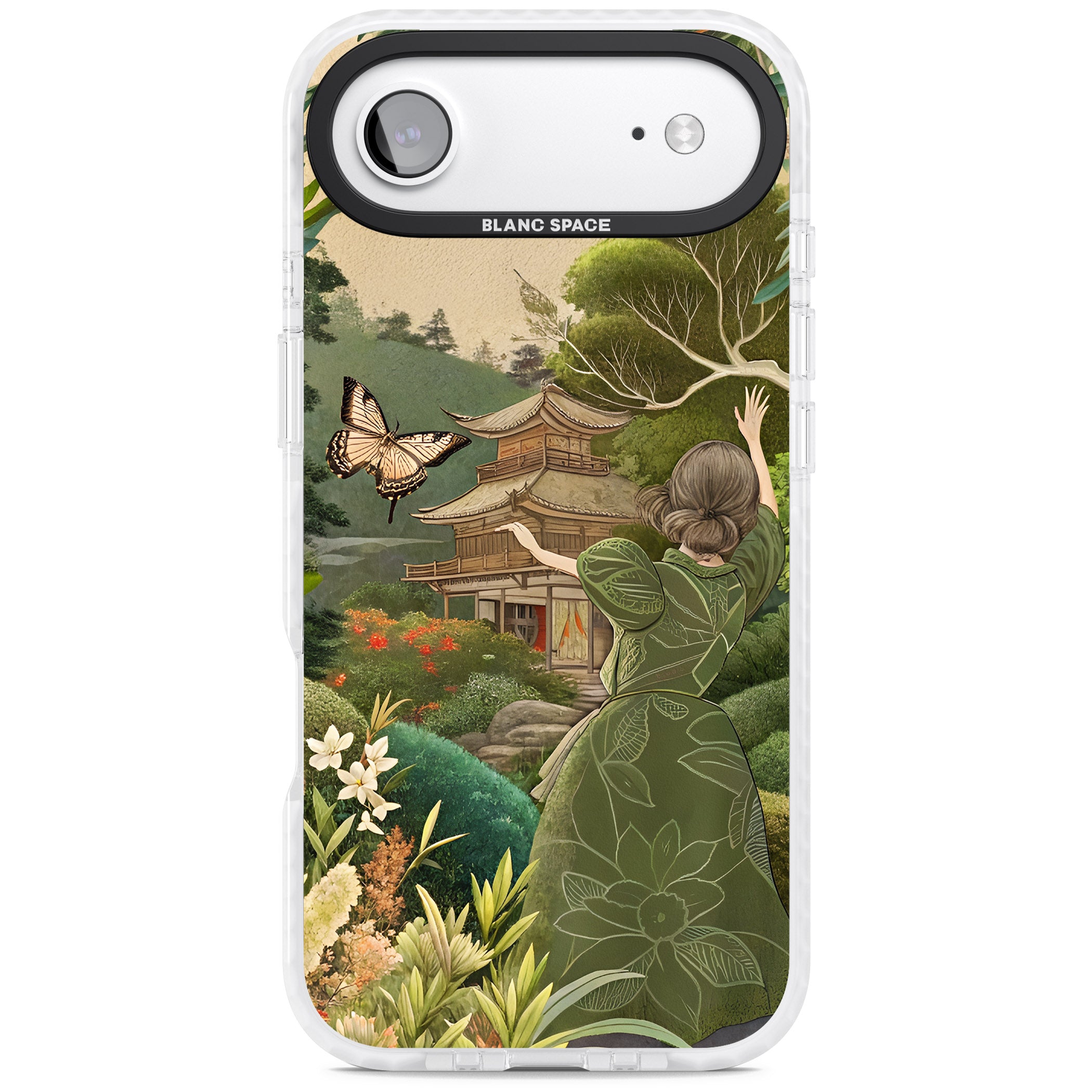 Japanese Nature iPhone 17 Air Impact Pro Clear Phone Case
