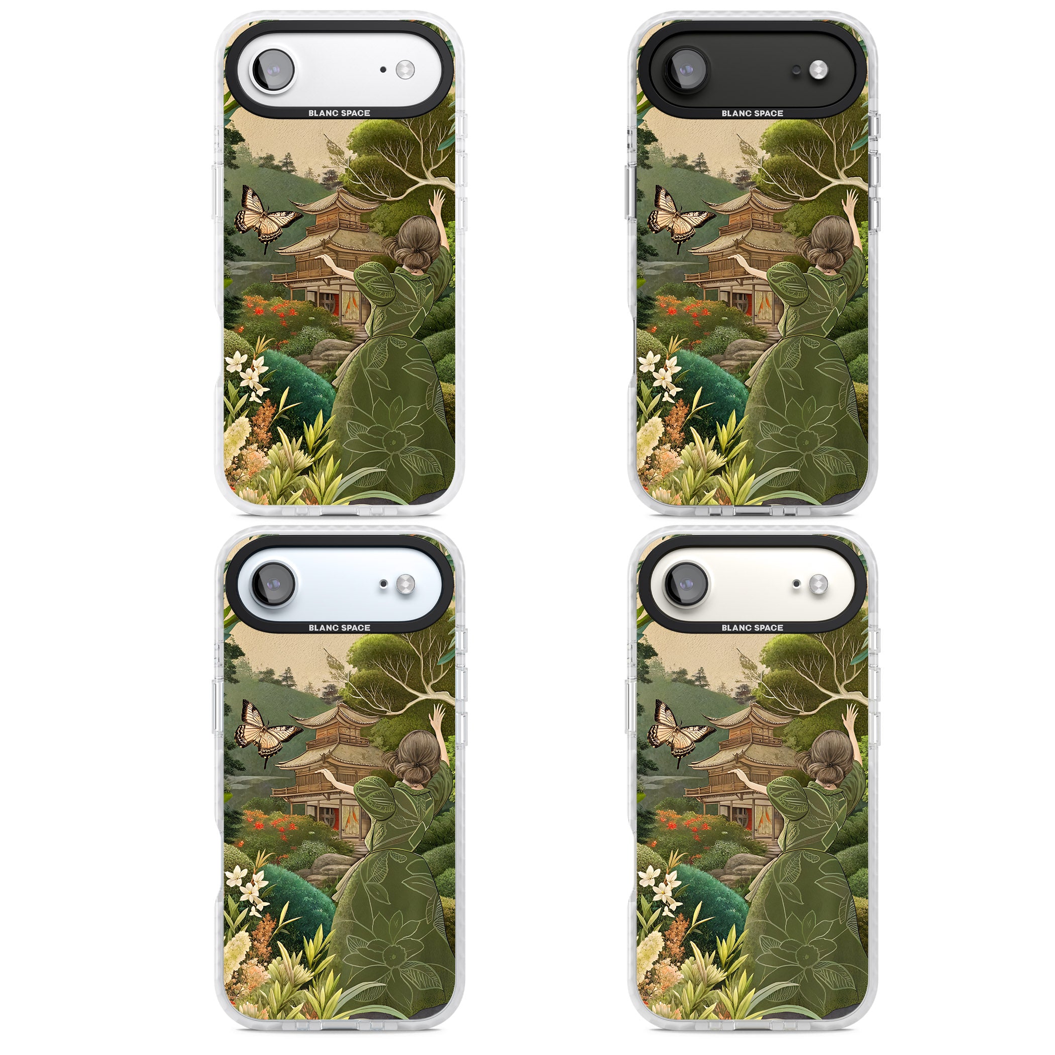 Japanese Nature iPhone 17 Air Impact Pro Clear Phone Case APT Impact Protection