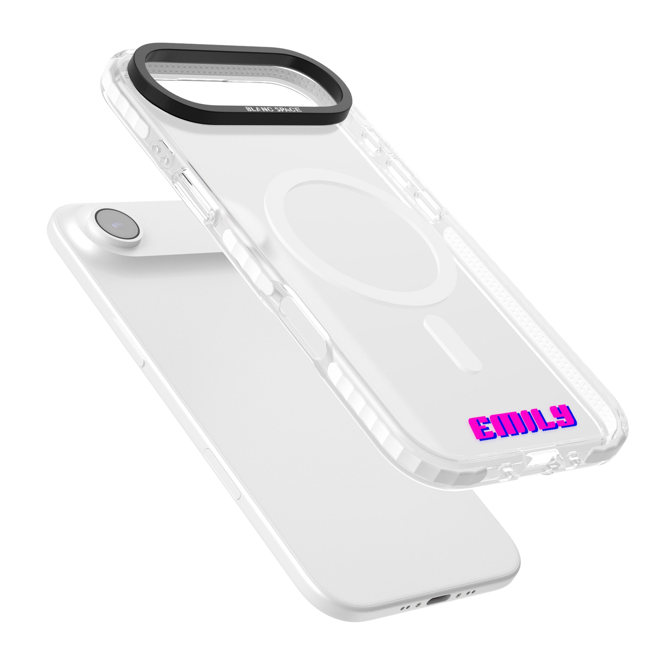 Personalised Cool Bottom Name iPhone 17 Air Impact Pro Clear Phone Case Colours