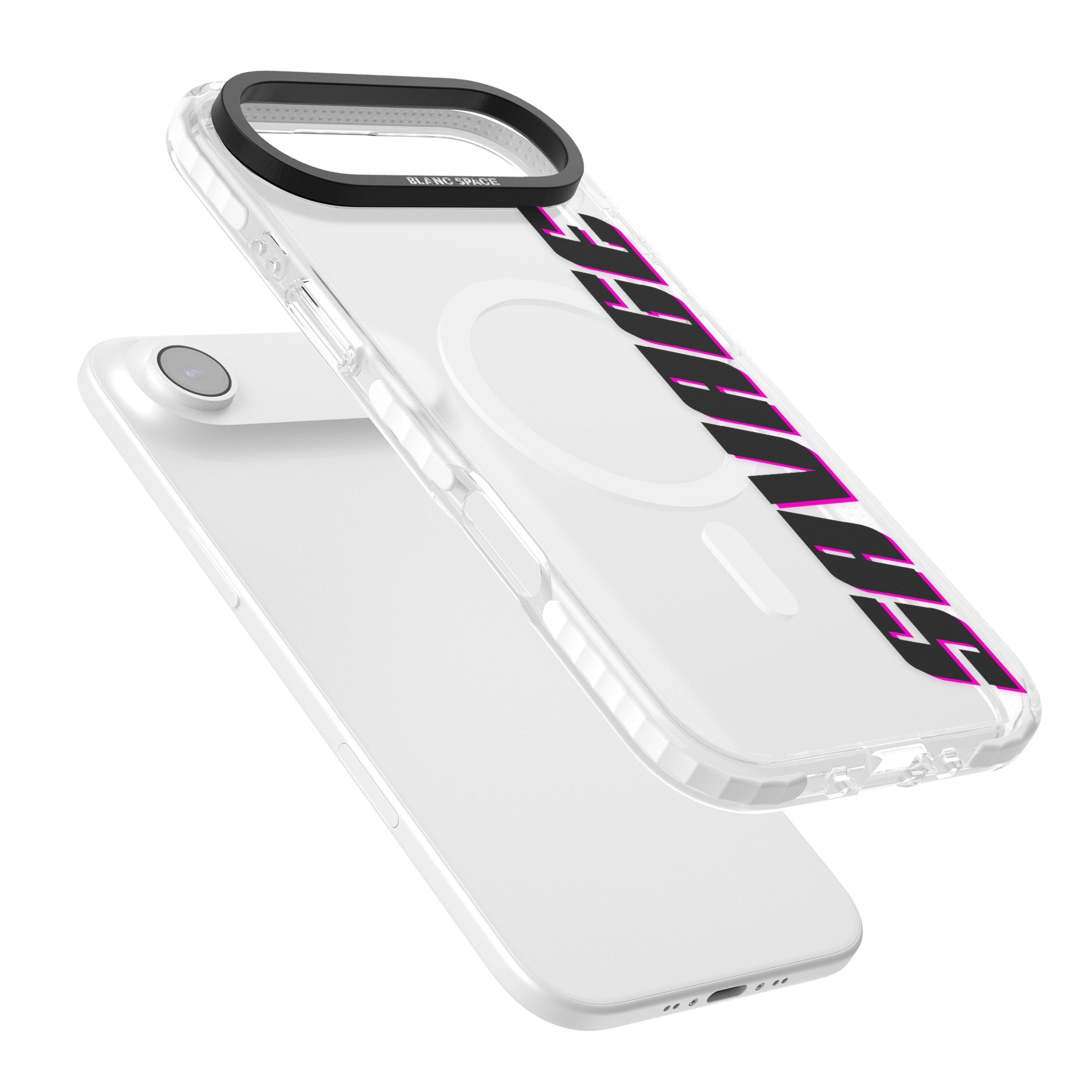 Personalised Cool Vertical Name iPhone 17 Air Impact Pro Clear Phone Case Colours