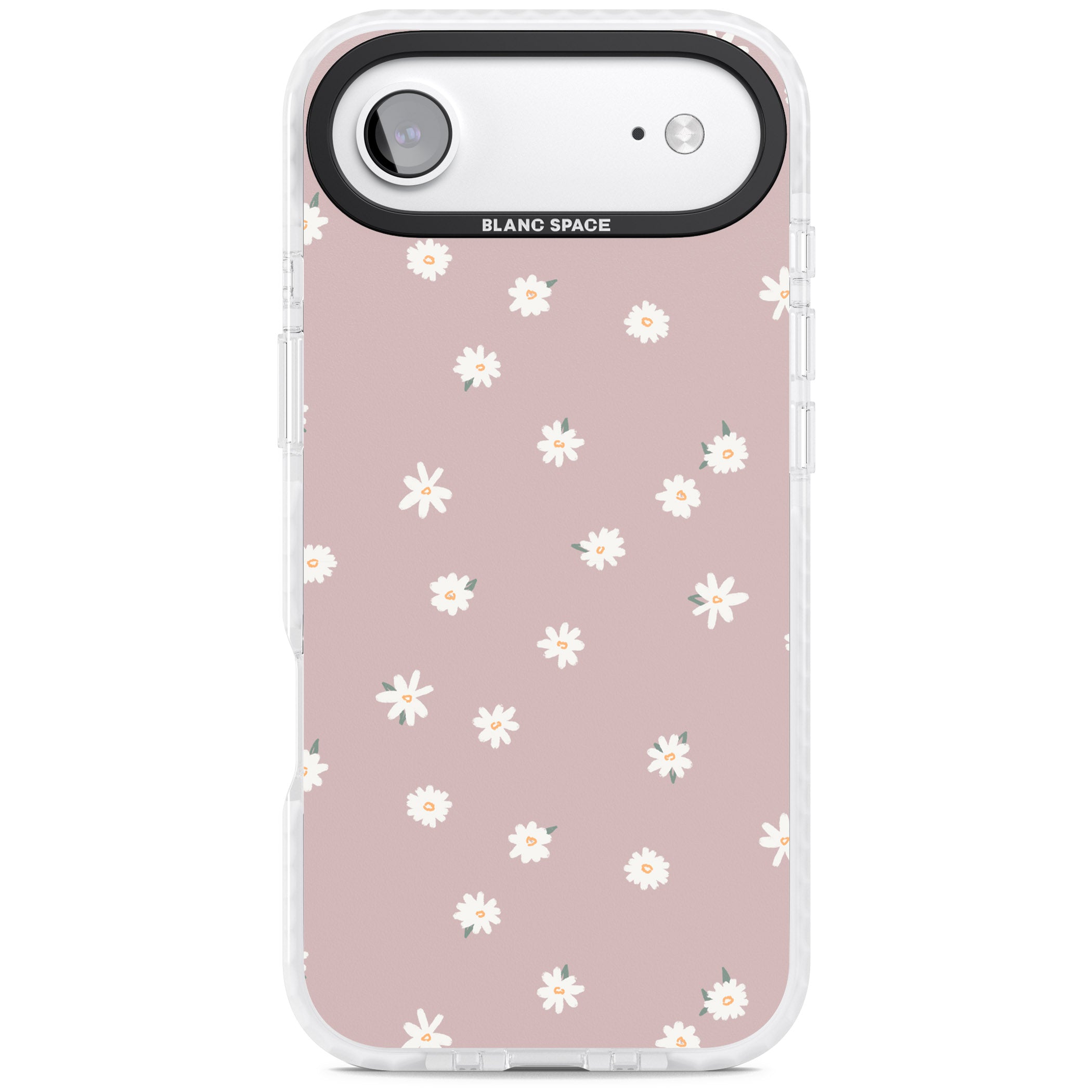 Dusty Pink Daisy iPhone 17 Air Impact Pro Clear Phone Case