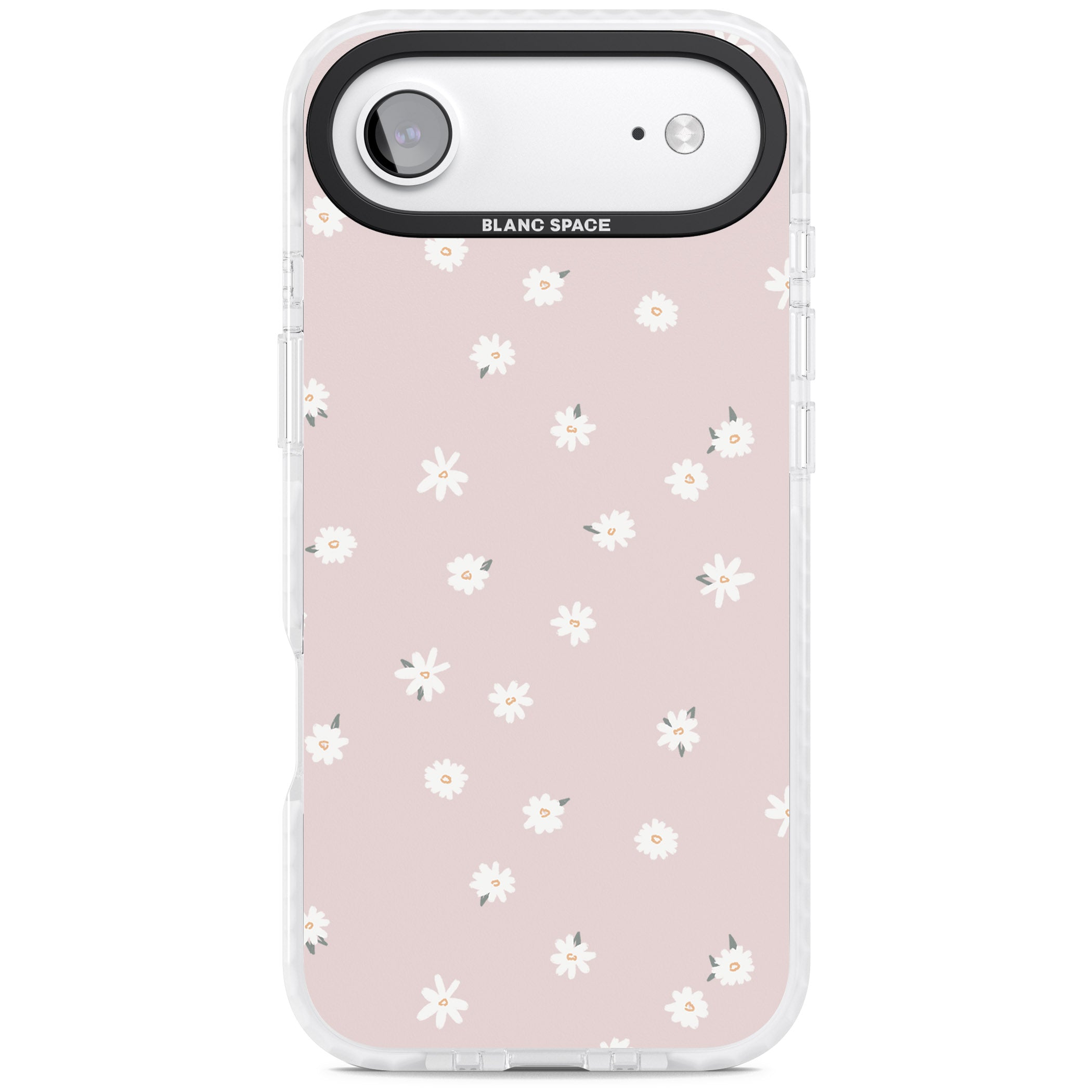 Painted Daises On Pink iPhone 17 Air Impact Pro Clear Phone Case