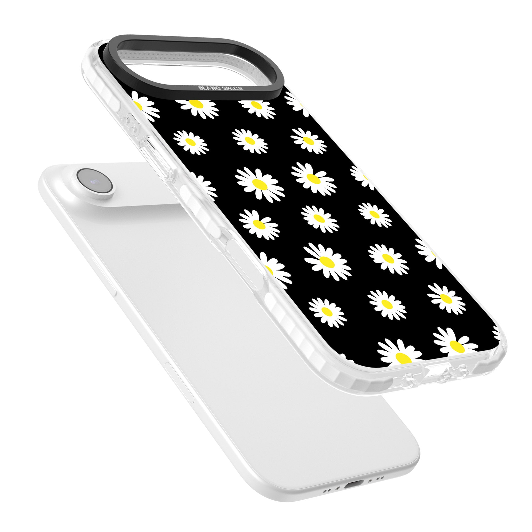Personalised Chic Daisy Pattern iPhone 17 Air Impact Pro Clear Phone Case Colours