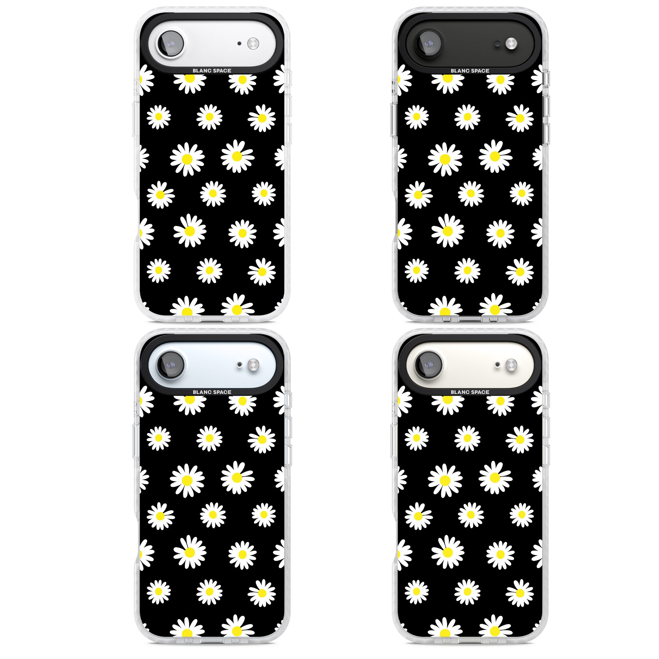 Personalised Chic Daisy Pattern iPhone 17 Air Impact Pro Clear Phone Case APT Impact Protection