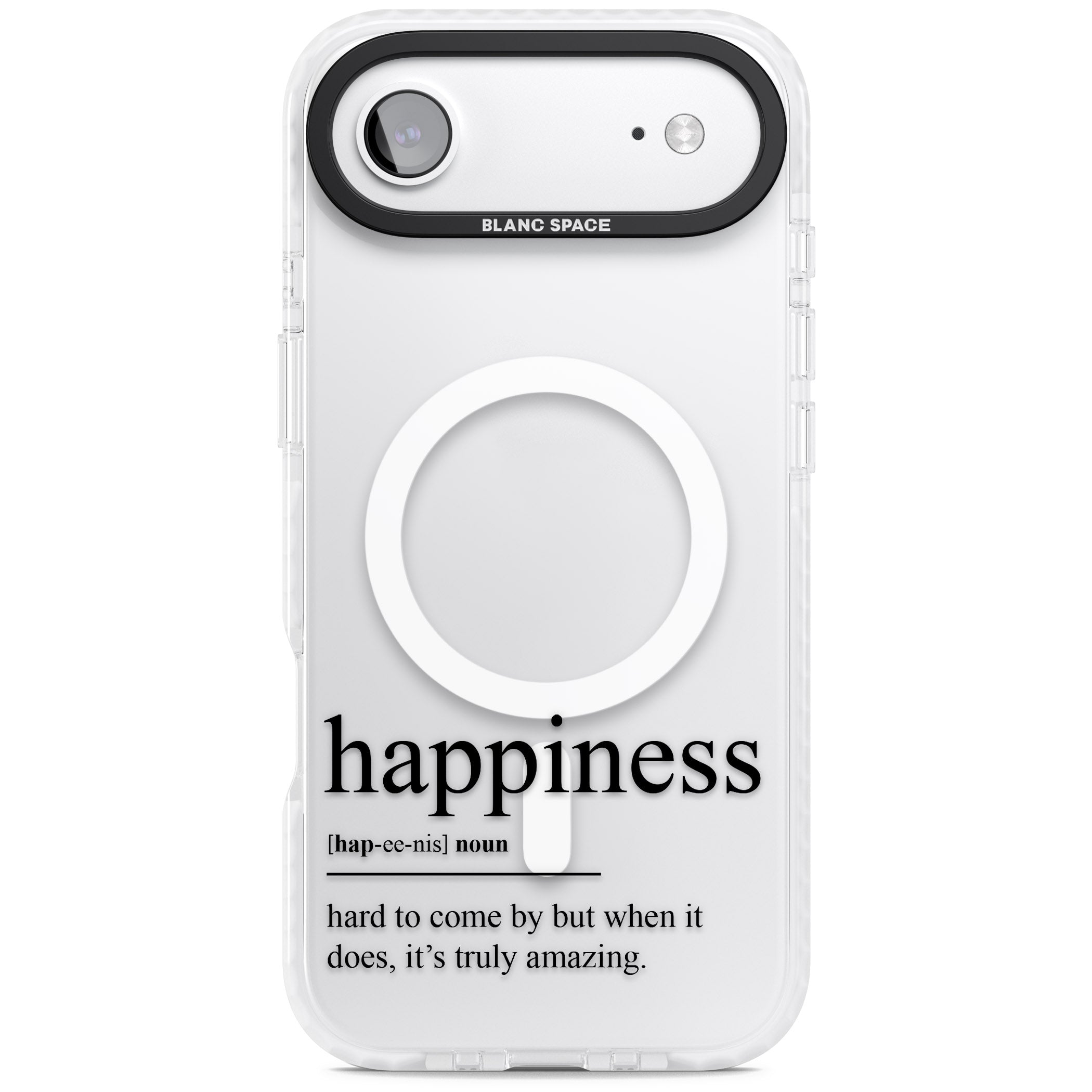 Happiness iPhone 17 Air Impact Pro Clear Phone Case