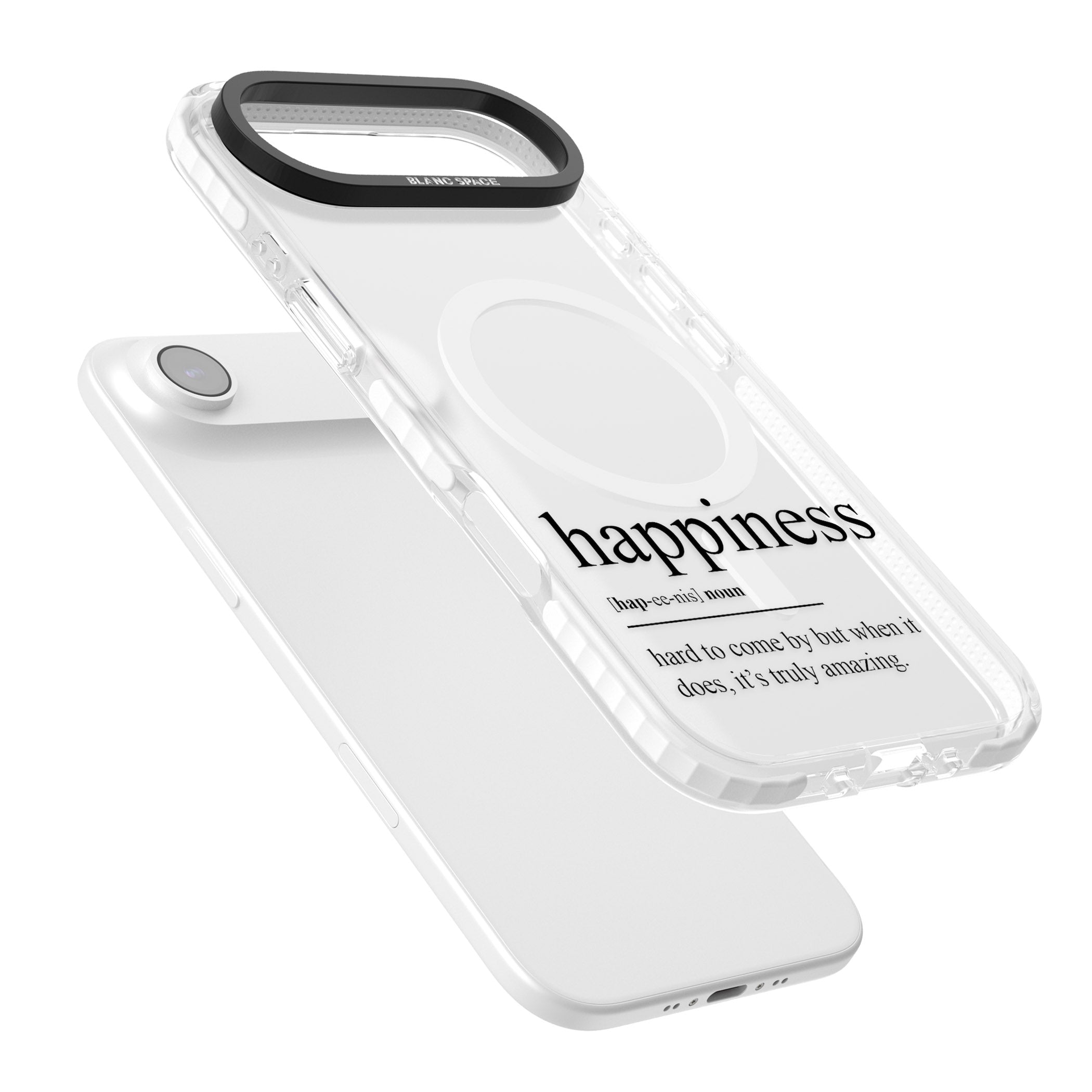 Happiness iPhone 17 Air Impact Pro Clear Phone Case Colours