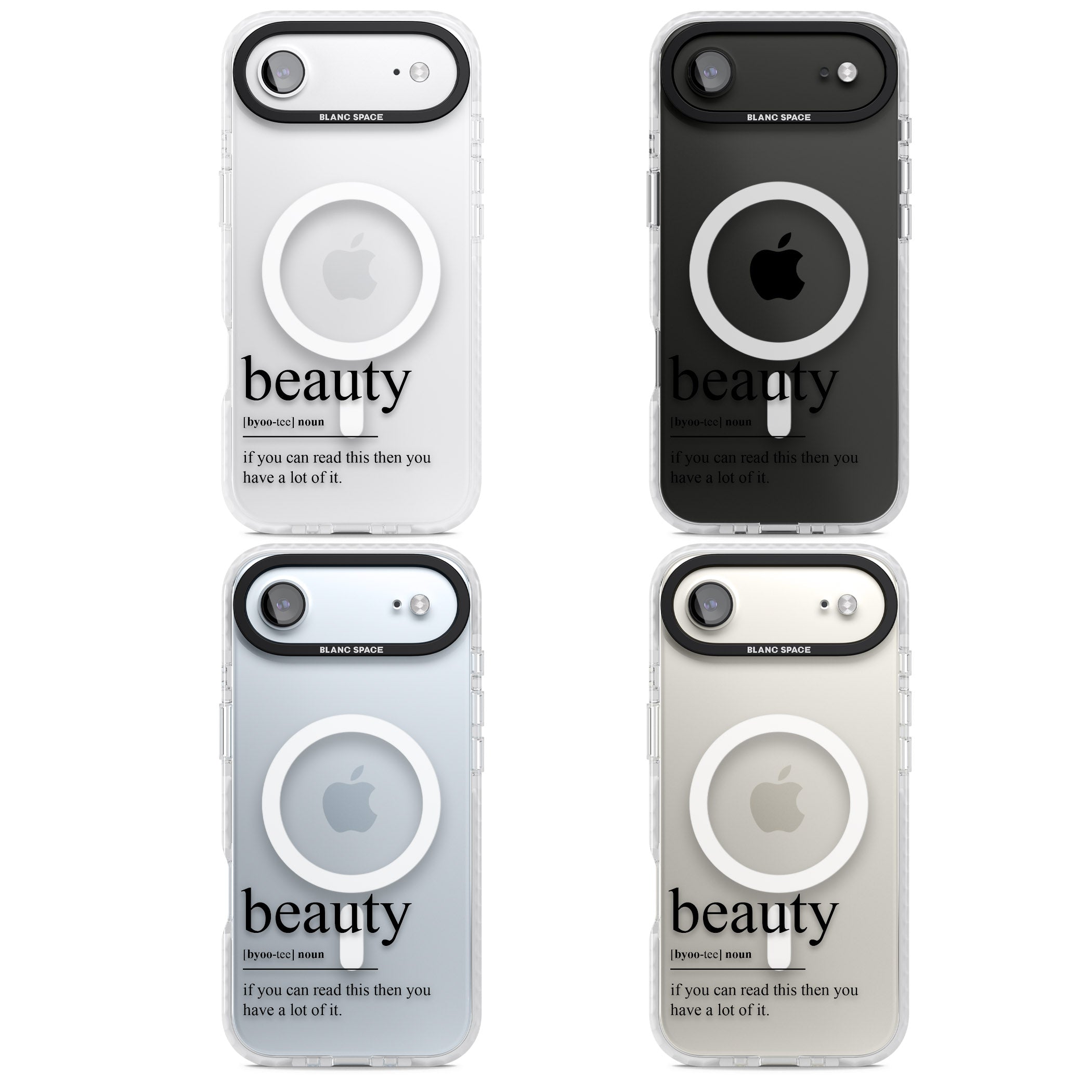 Beauty iPhone 17 Air Impact Pro Clear Phone Case APT Impact Protection