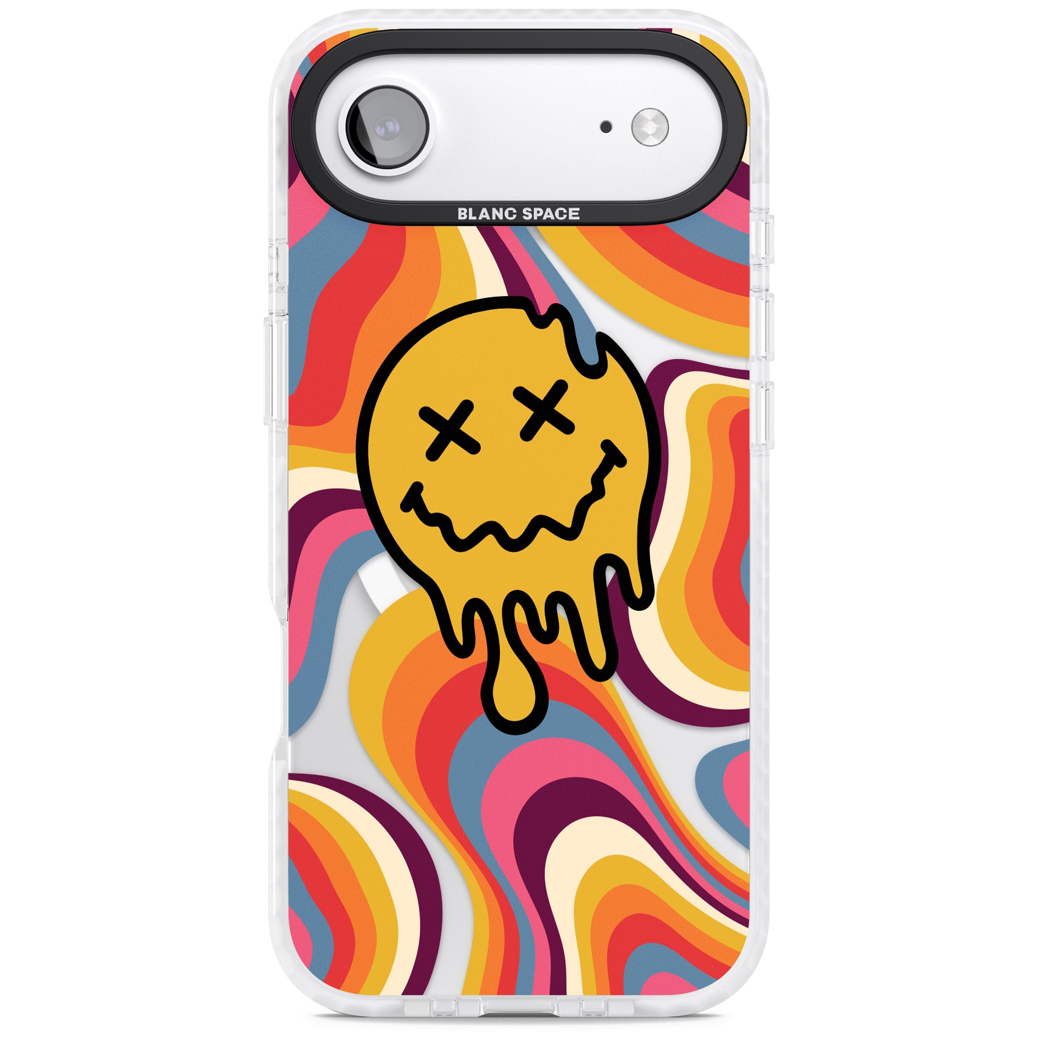 Trippy Face Melt iPhone 17 Air Impact Pro Clear Phone Case