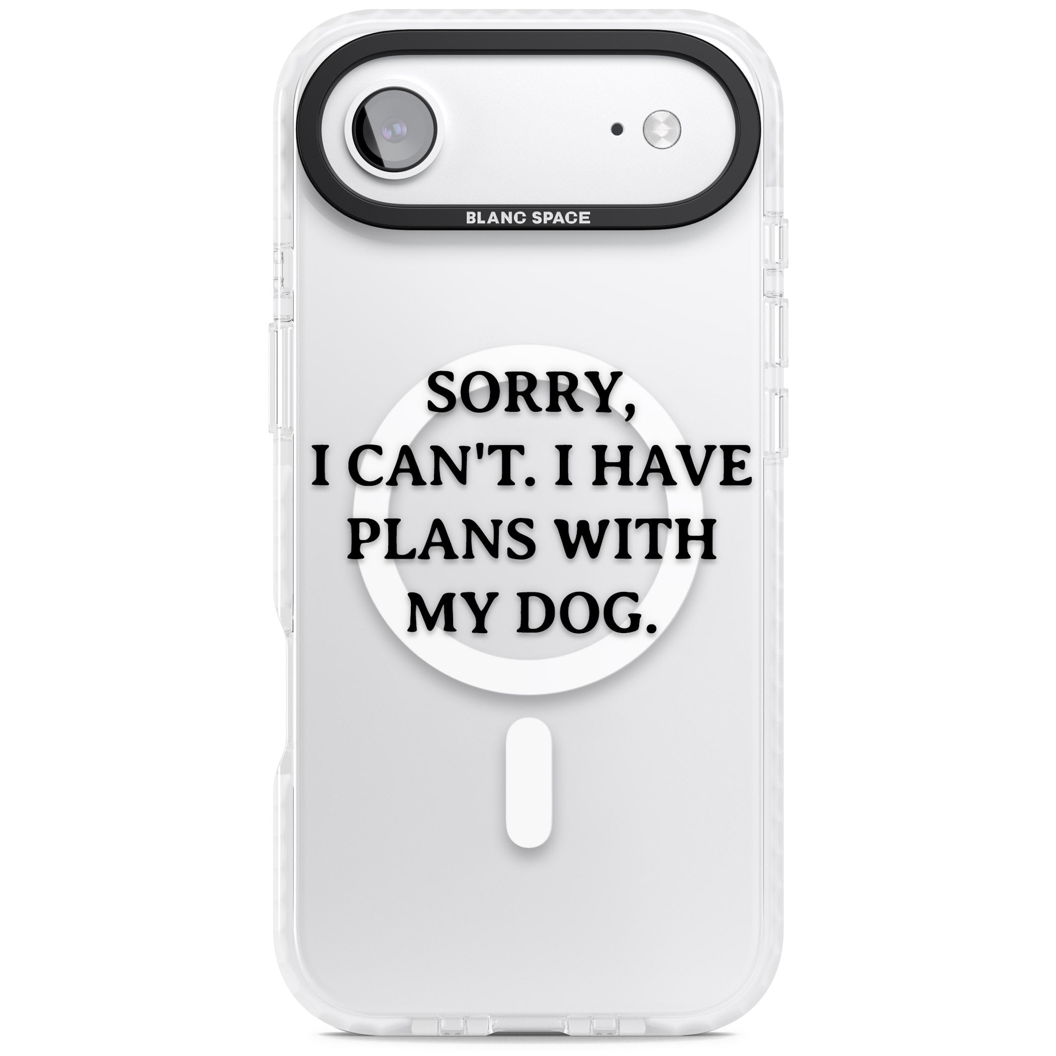 I Have Plans With My Dog iPhone 17 Air Impact Pro Clear Phone Case