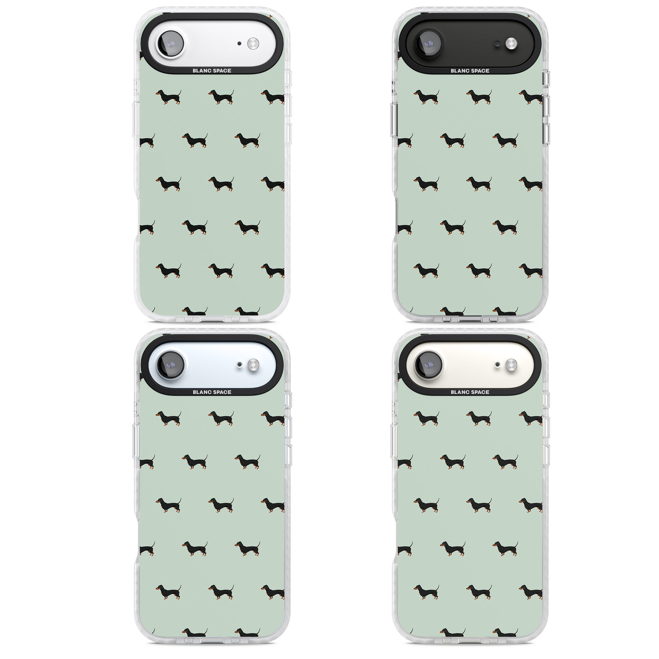 Dachshund Dog Pattern iPhone 17 Air Impact Pro Clear Phone Case APT Impact Protection
