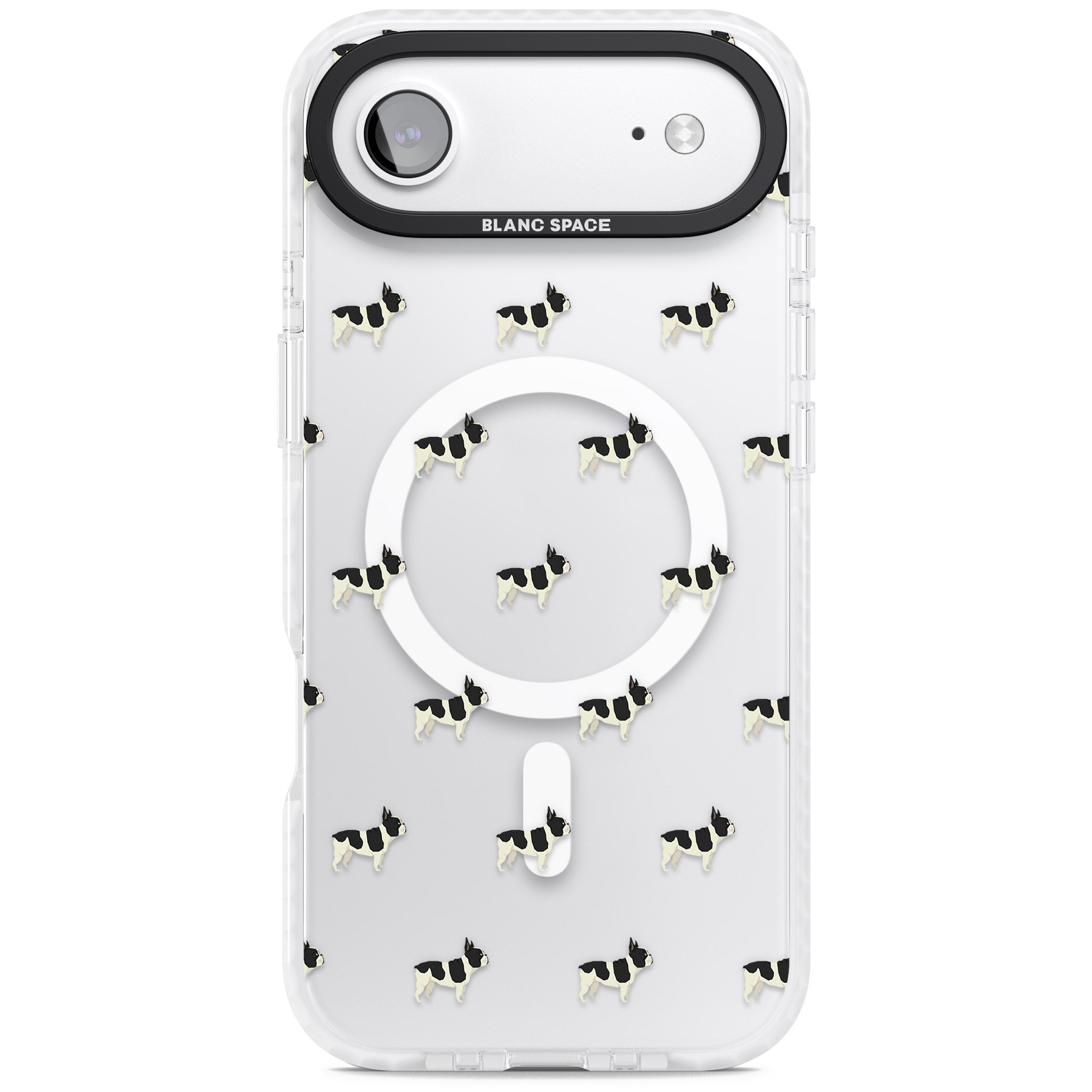 Frenchie Repeat Dog iPhone 17 Air Impact Pro Clear Phone Case