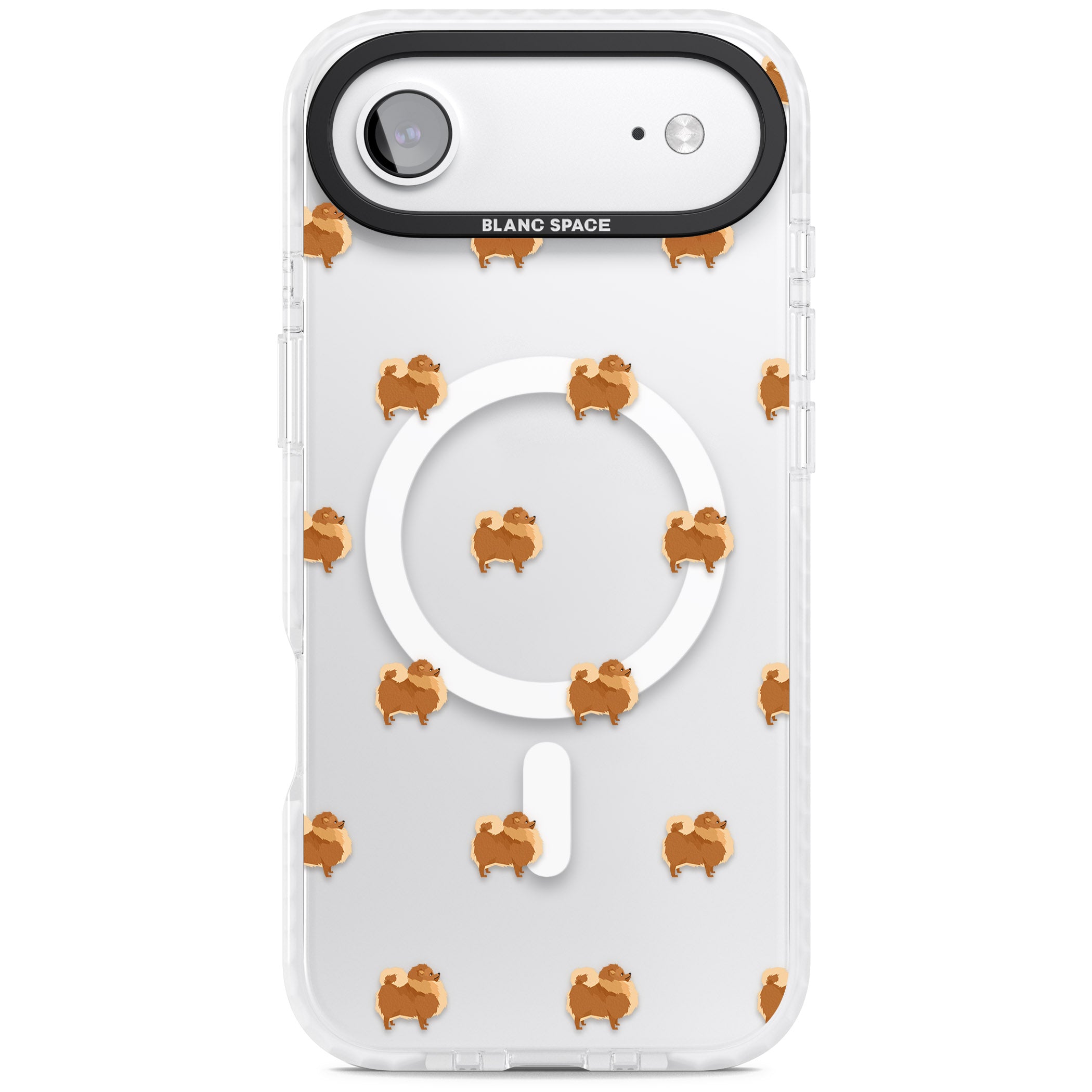 Pomeranian Delight iPhone 17 Air Impact Pro Clear Phone Case