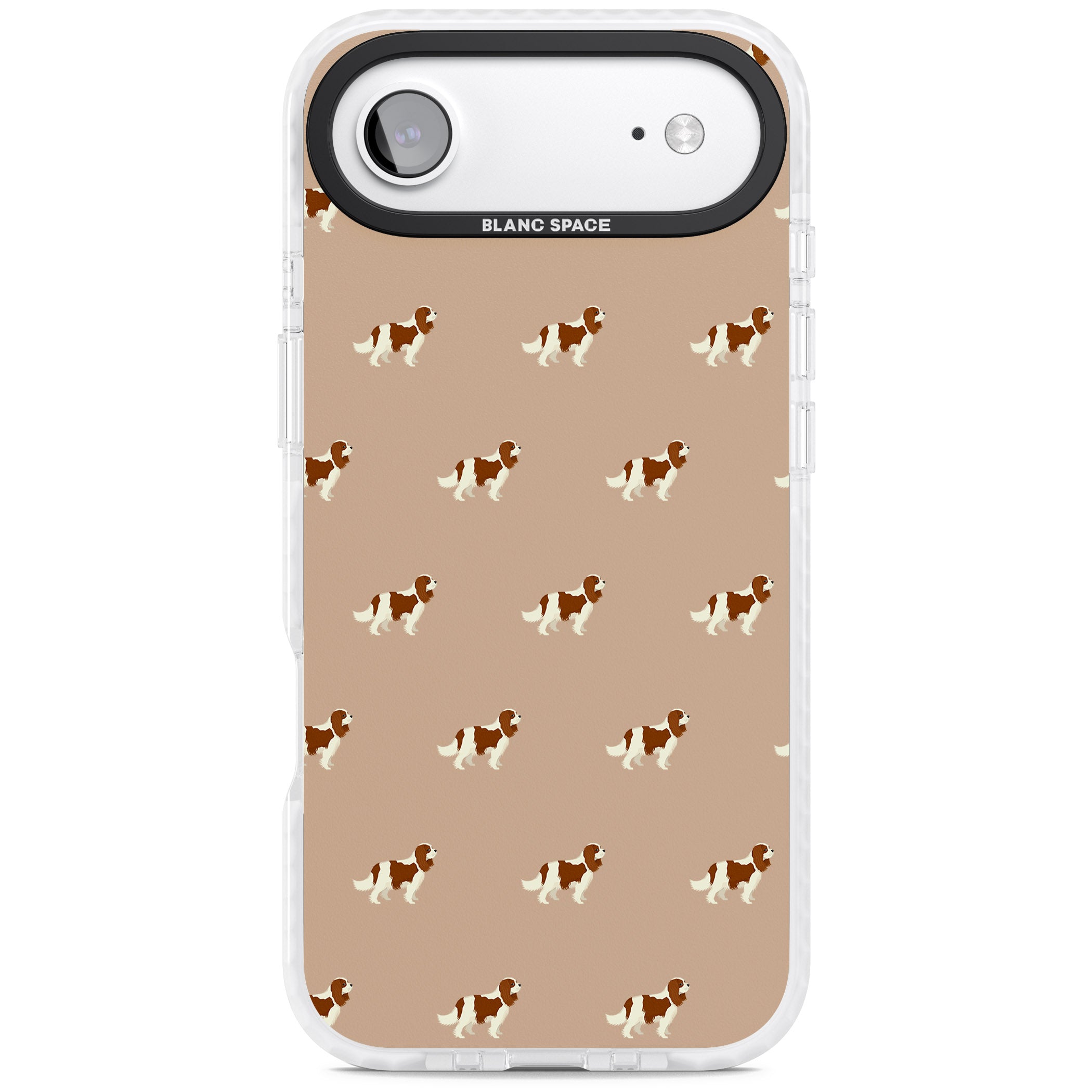Cavalier Spaniel Pattern iPhone 17 Air Impact Pro Clear Phone Case