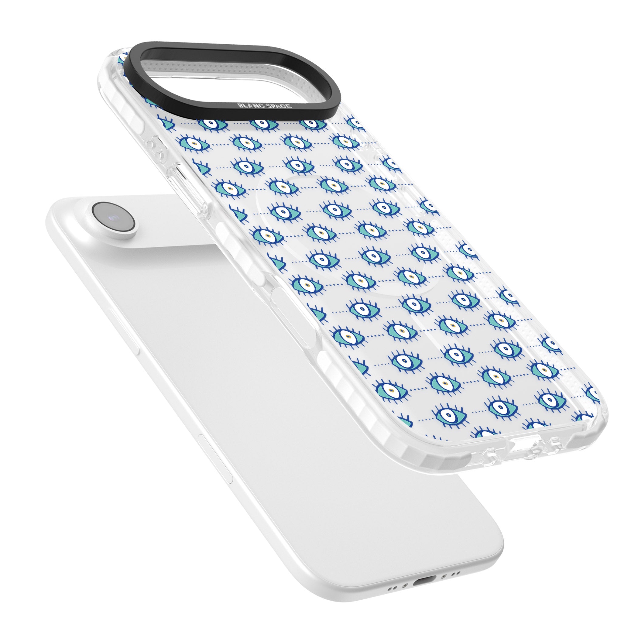Psychedelic Eyes iPhone 17 Air Impact Pro Clear Phone Case Colours