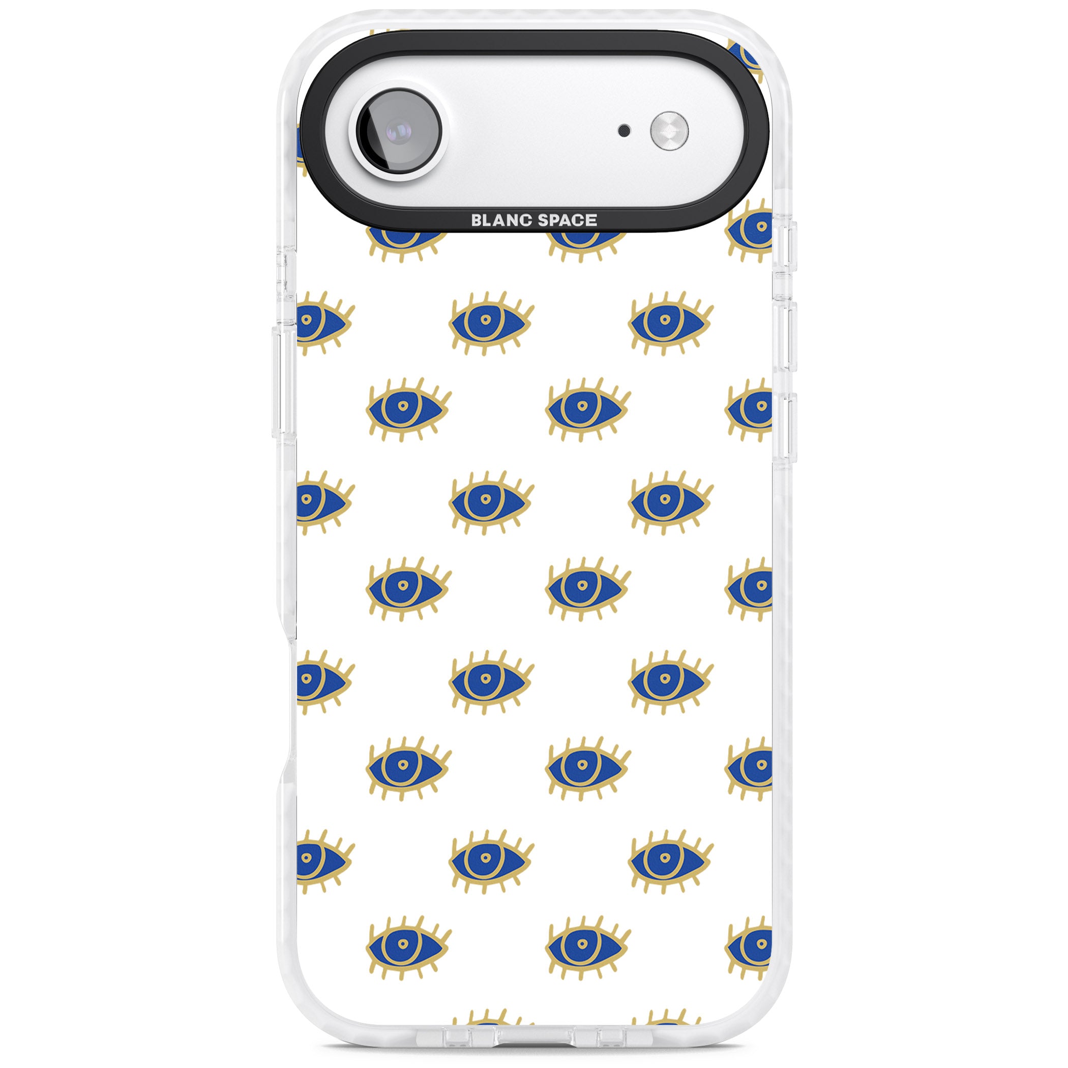 Gold Eye Pattern iPhone 17 Air Impact Pro Clear Phone Case