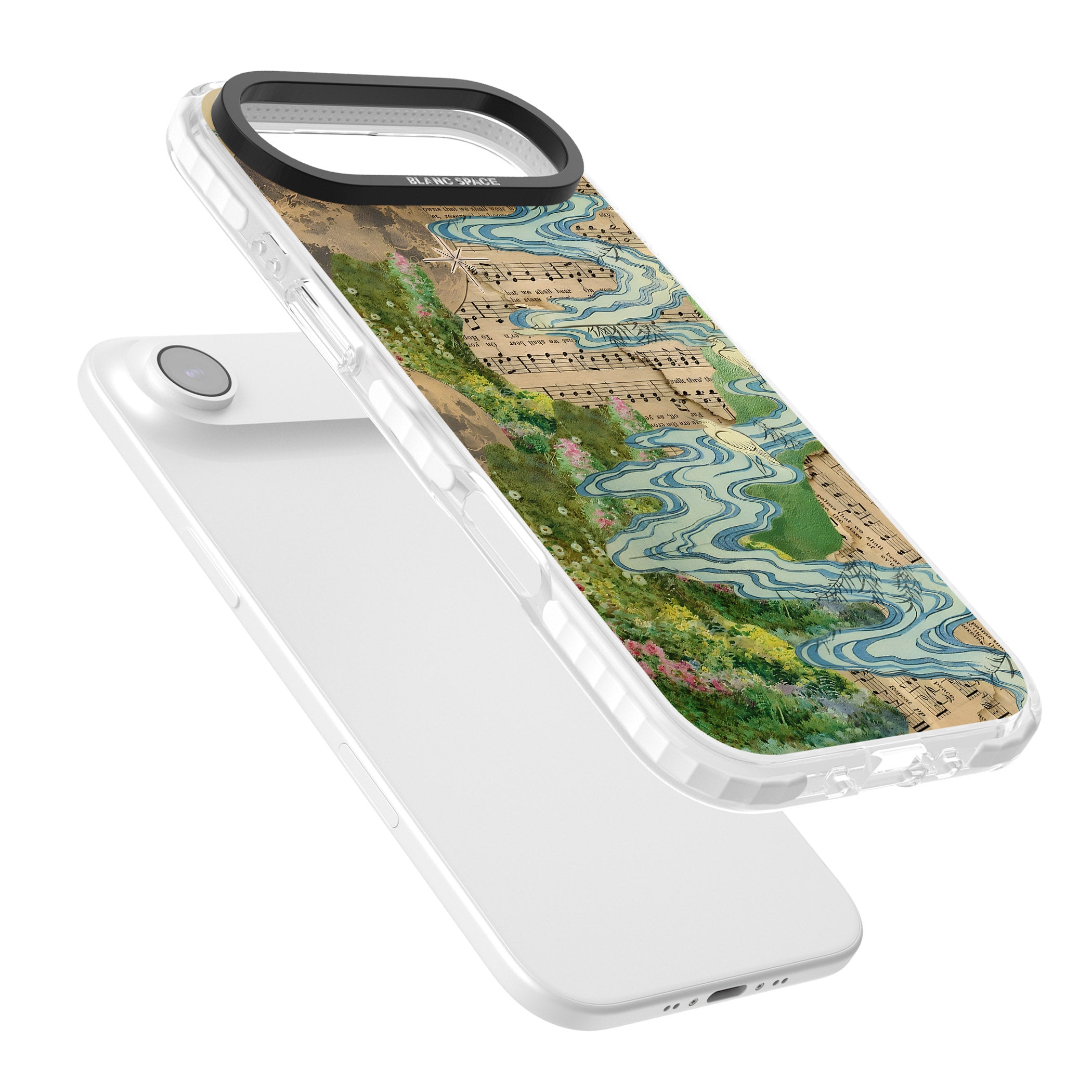 Musical River iPhone 17 Air Impact Pro Clear Phone Case Colours