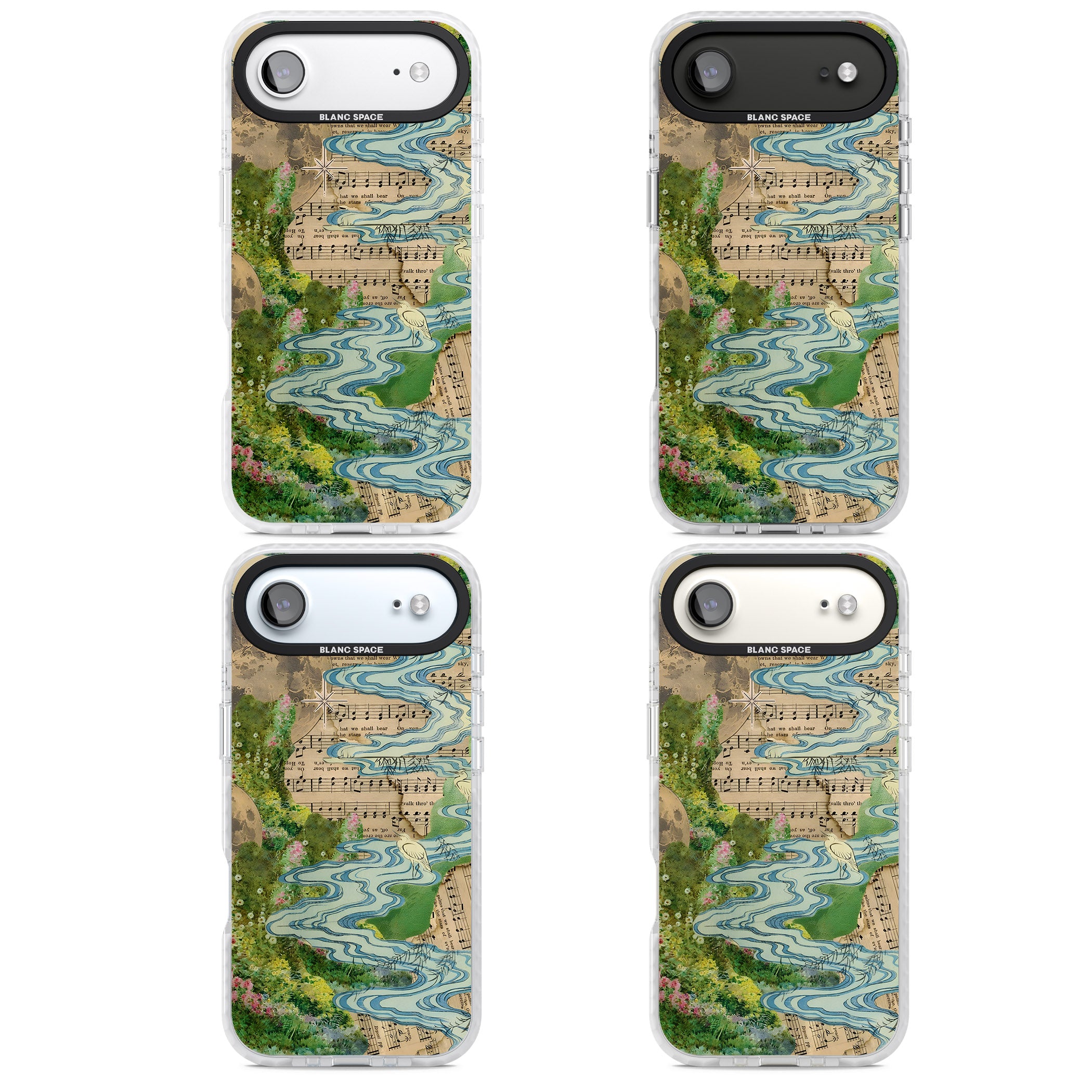 Musical River iPhone 17 Air Impact Pro Clear Phone Case APT Impact Protection