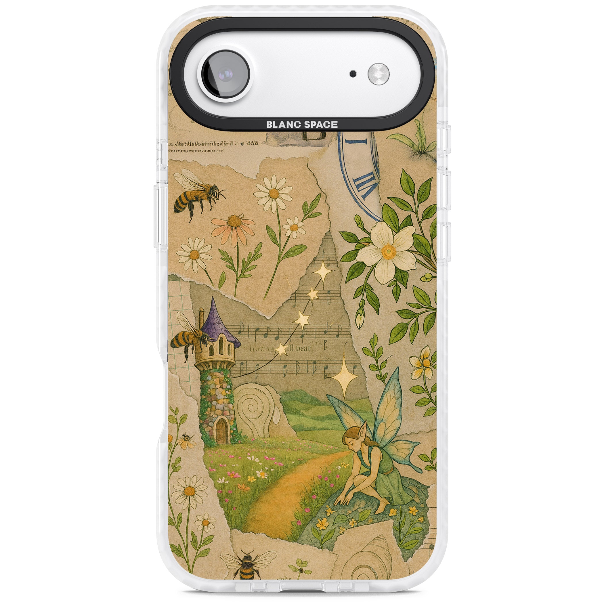 Floral Fairy Collage iPhone 17 Air Impact Pro Clear Phone Case