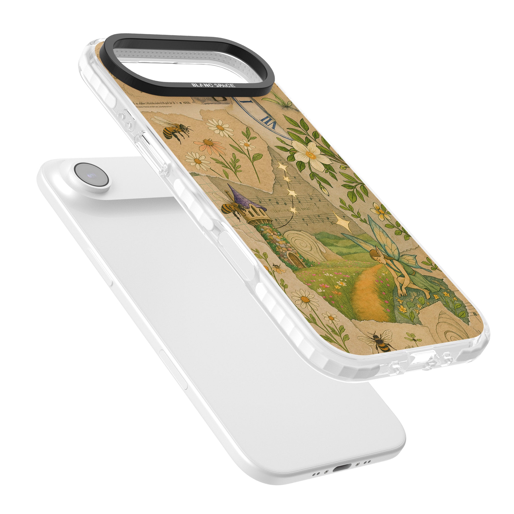 Floral Fairy Collage iPhone 17 Air Impact Pro Clear Phone Case Colours