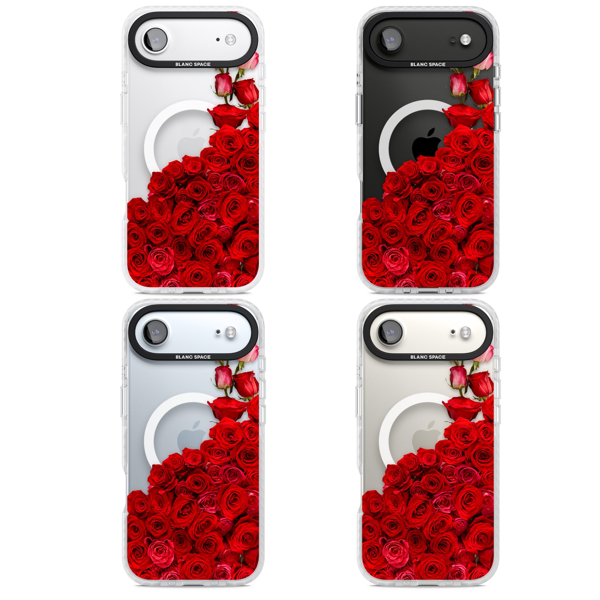 Floral Roses iPhone 17 Air Impact Pro Clear Phone Case APT Impact Protection