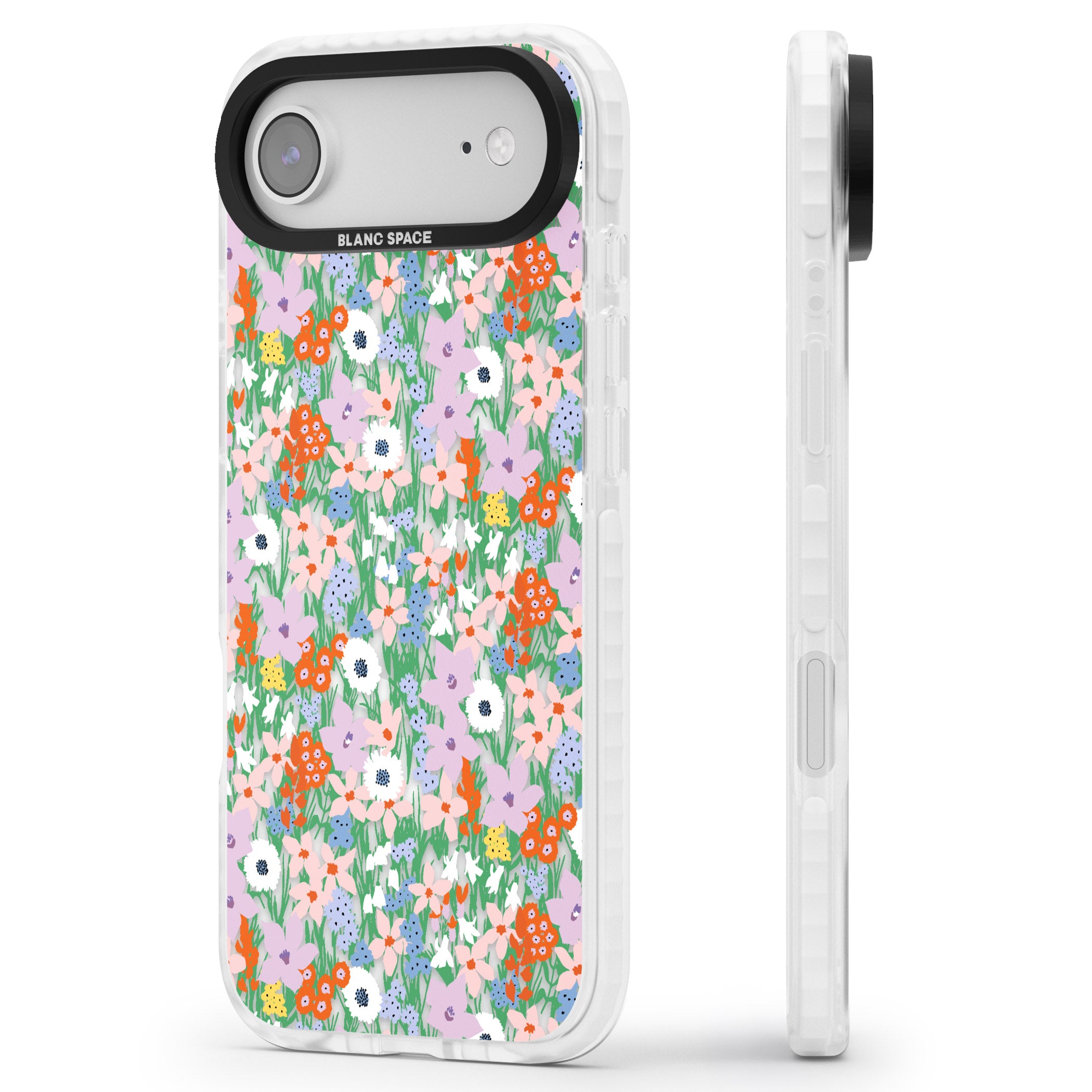 Floral Bloom Jazzy iPhone 17 Air Impact Pro Clear Phone Case Side Profile