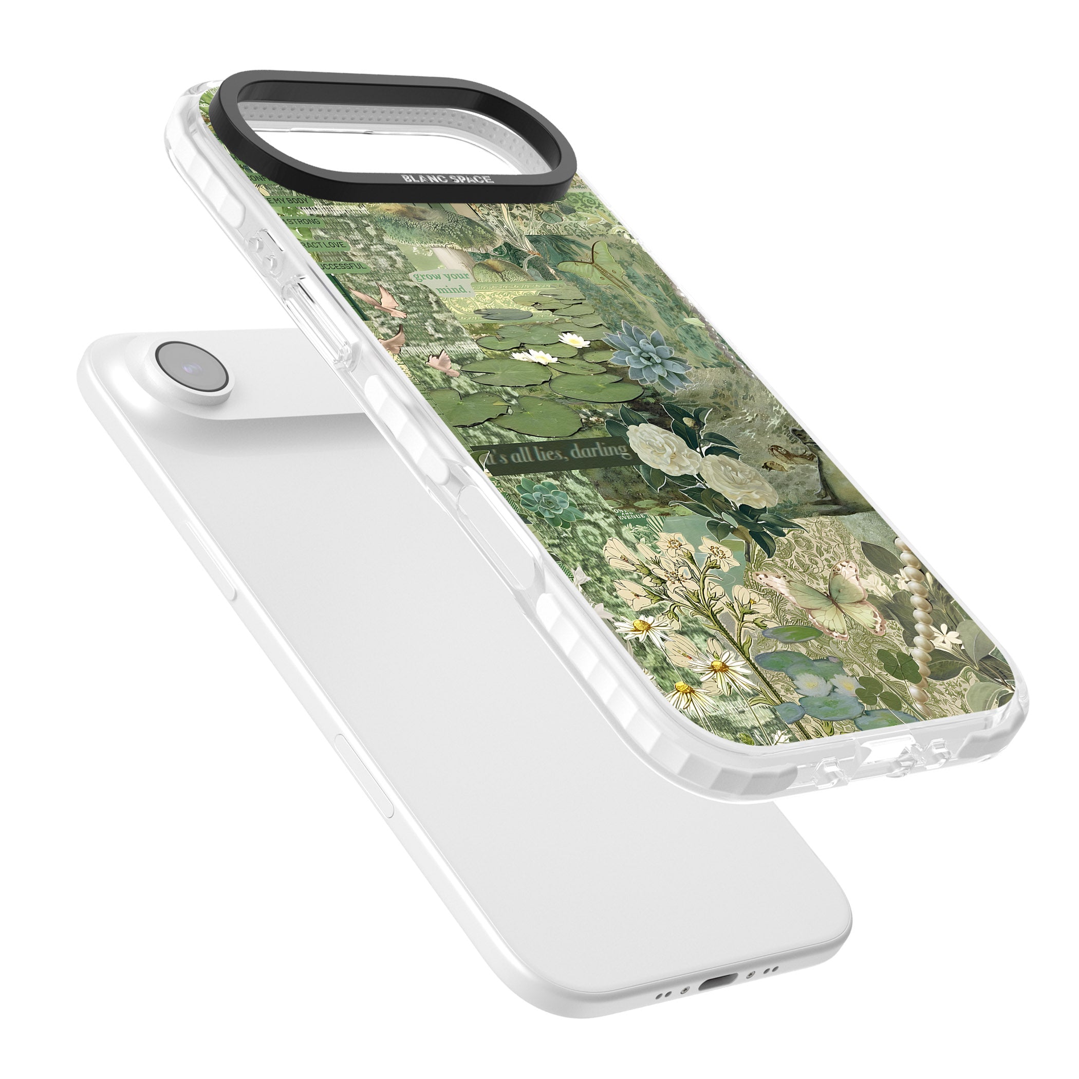 Sage Collage iPhone 17 Air Impact Pro Clear Phone Case Colours