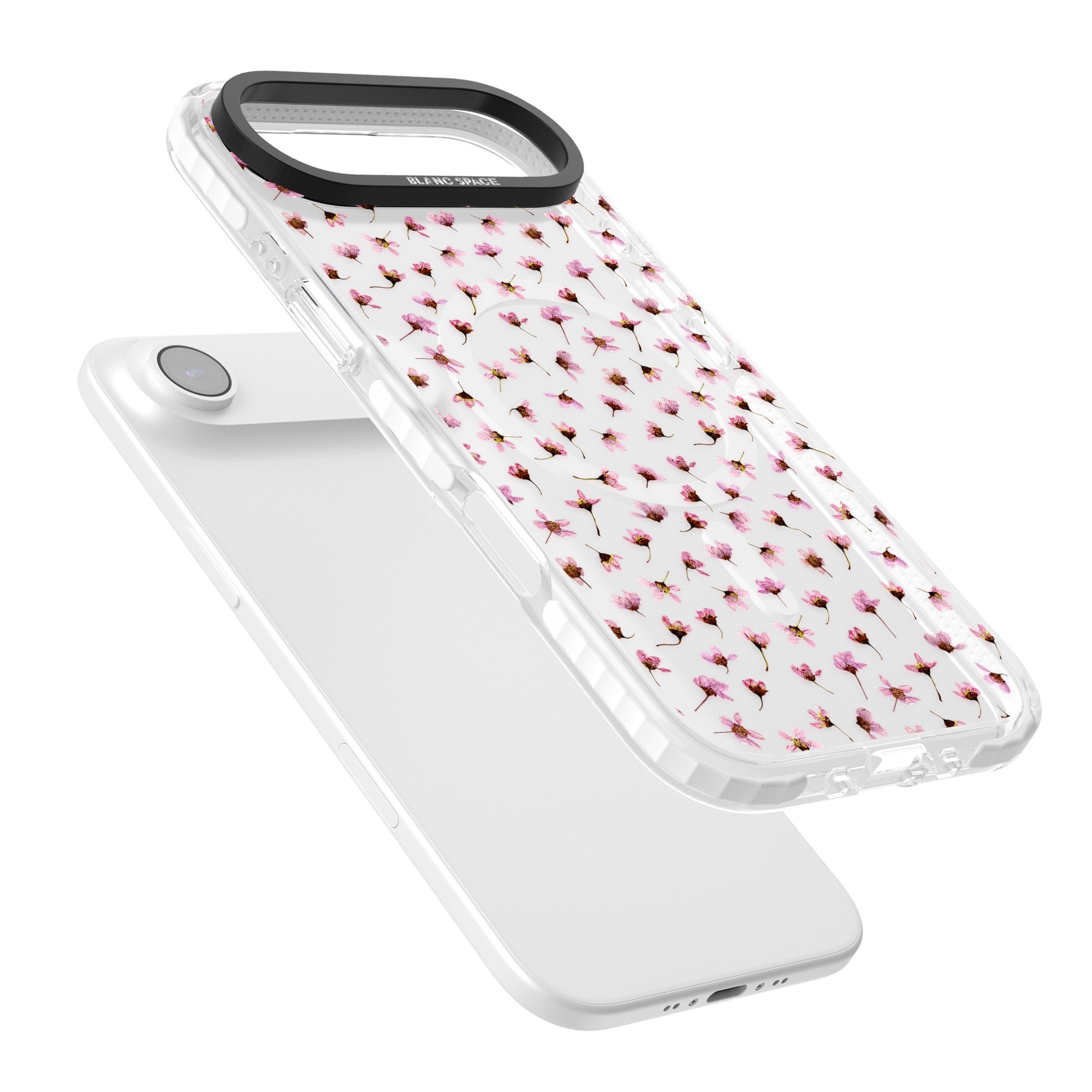 Pink Blossom iPhone 17 Air Impact Pro Clear Phone Case Colours