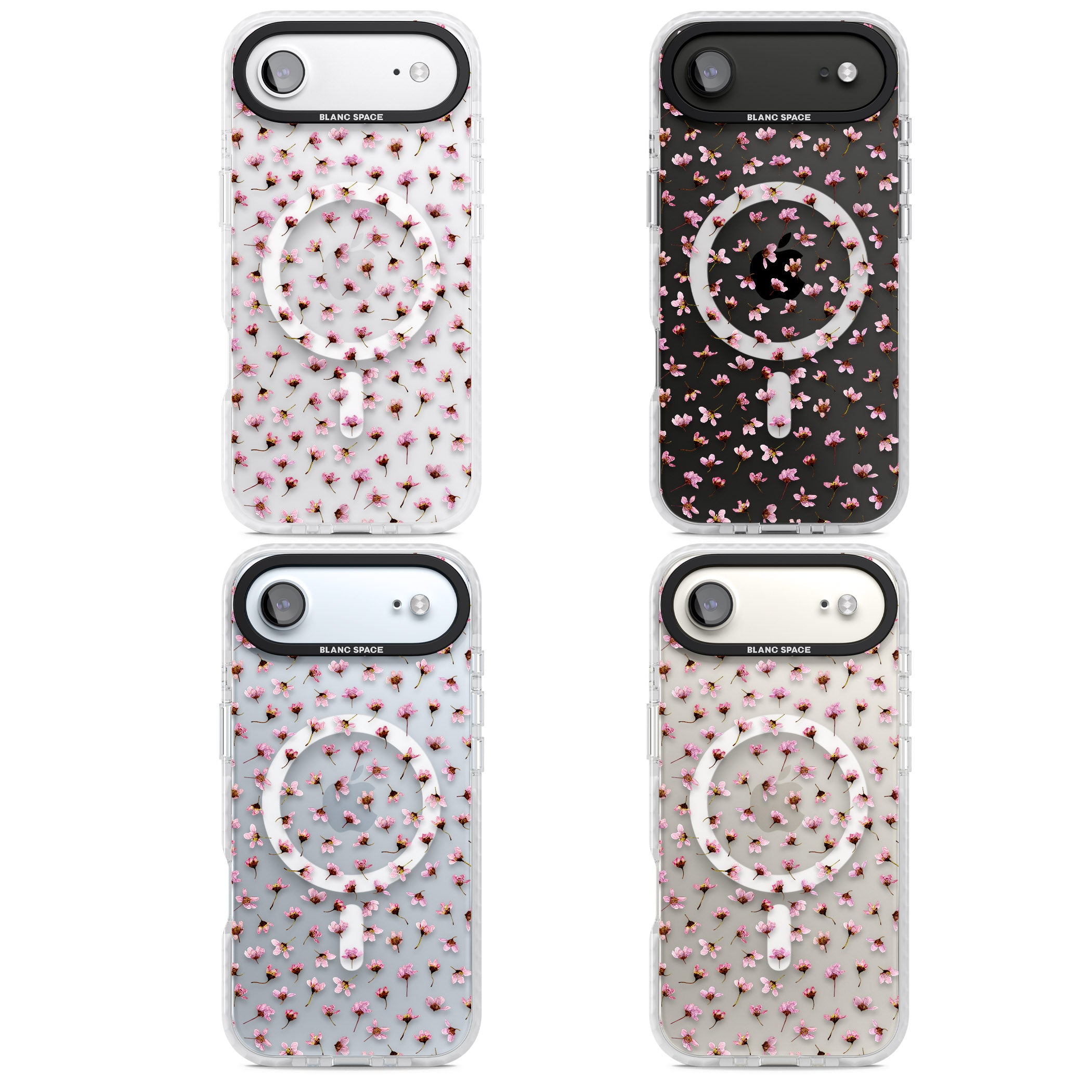 Pink Blossom iPhone 17 Air Impact Pro Clear Phone Case APT Impact Protection