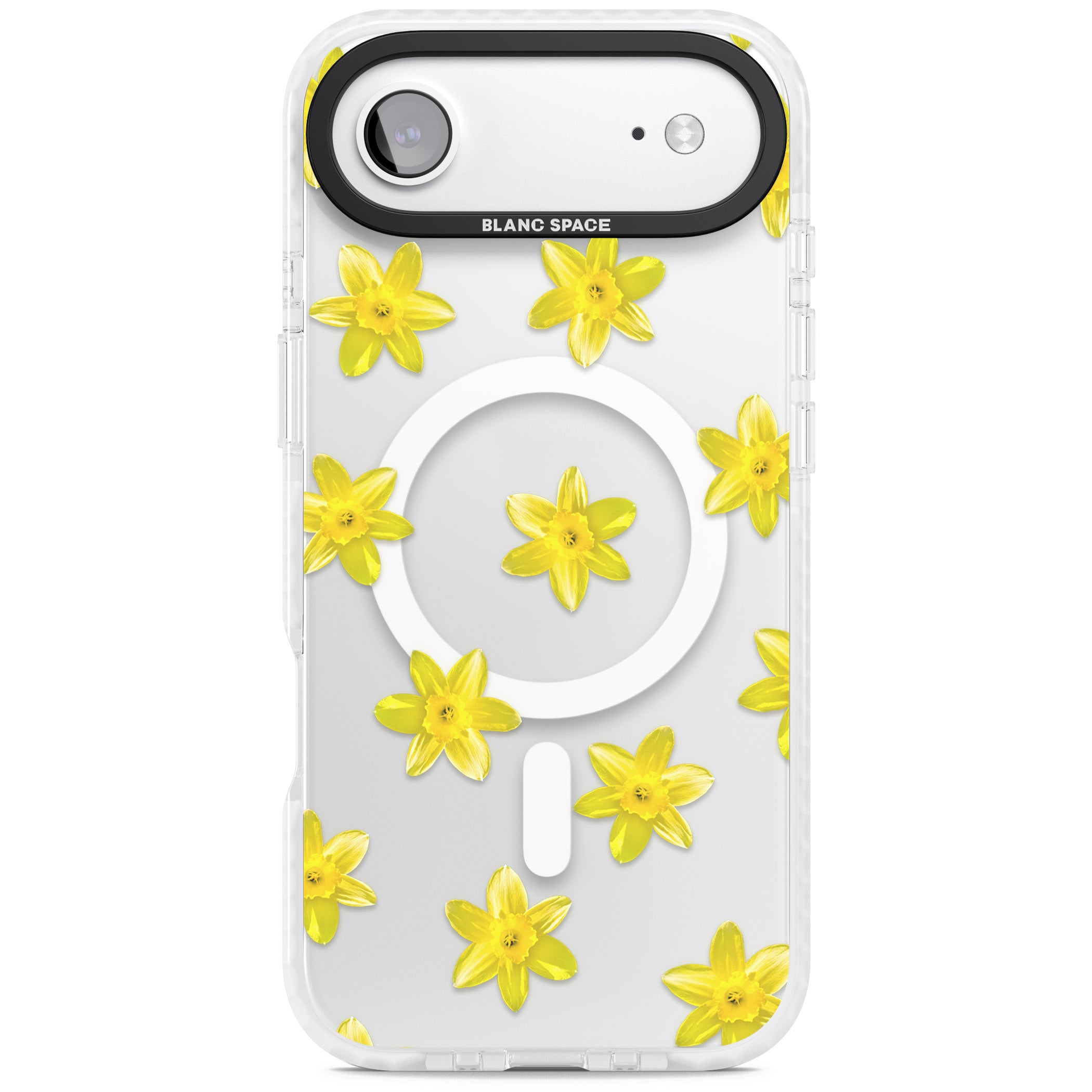 Daffodils Transparent Pattern iPhone 17 Air Impact Pro Clear Phone Case