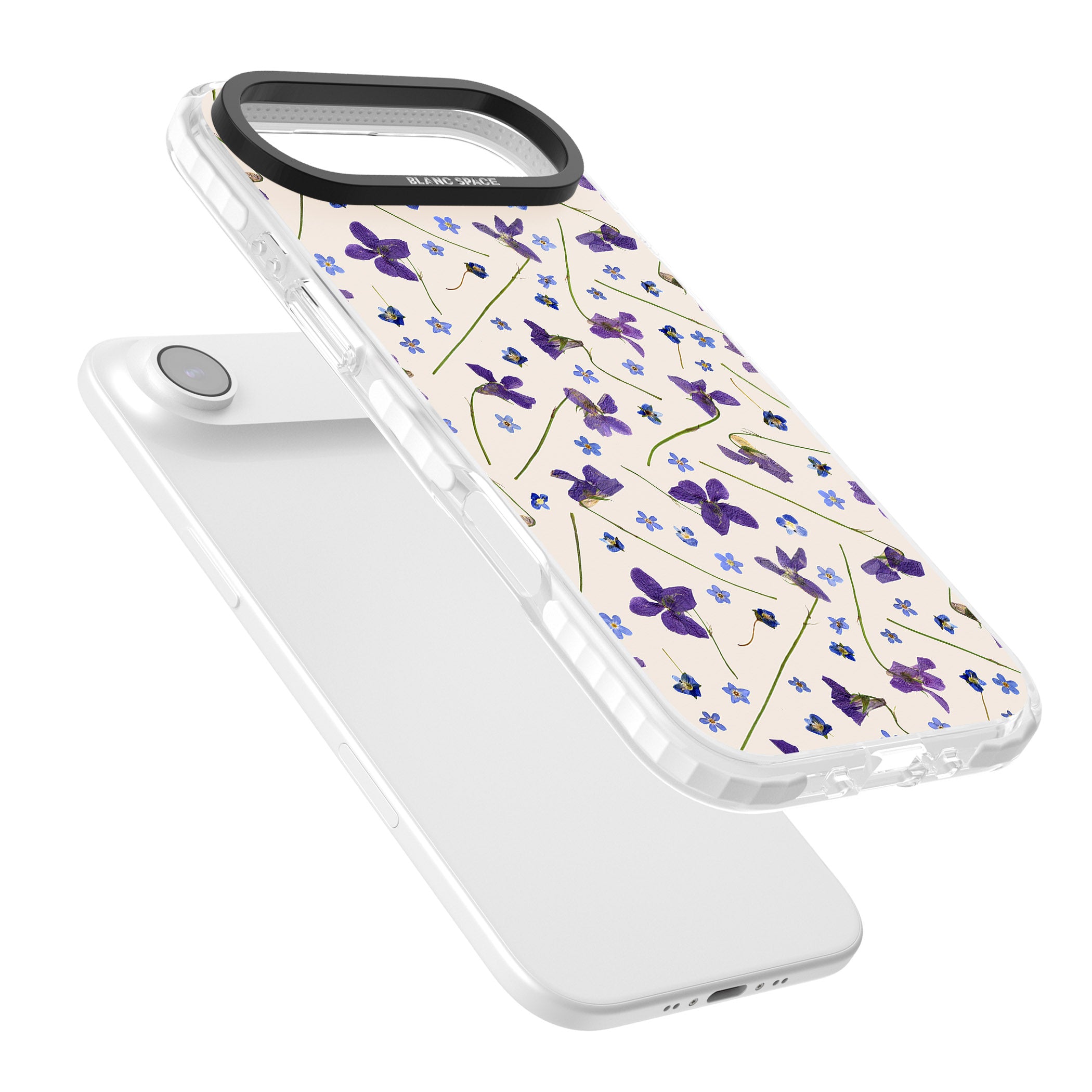 Violet Floral Dream Cream iPhone 17 Air Impact Pro Clear Phone Case Colours