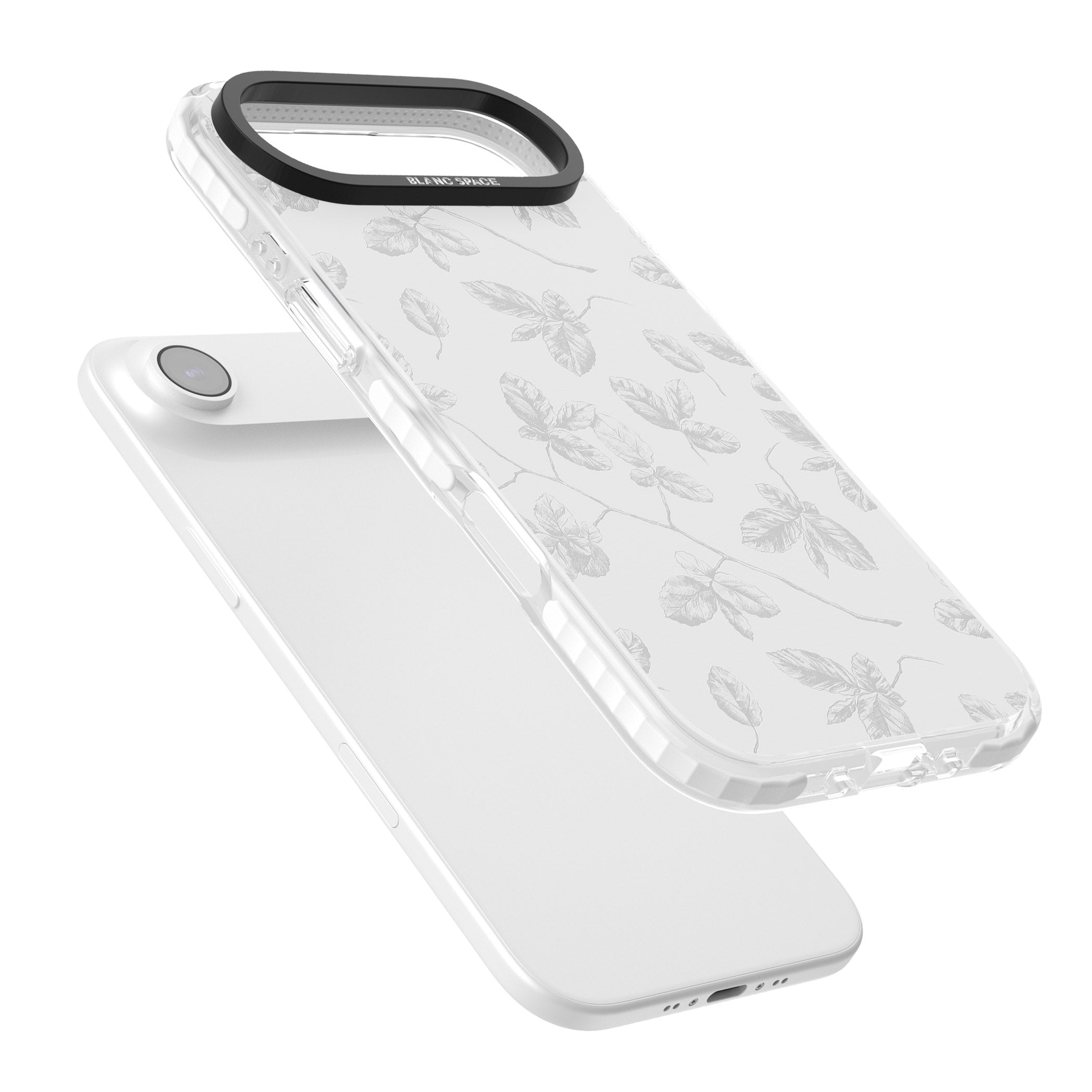 Grey Vine Botanical iPhone 17 Air Impact Pro Clear Phone Case Colours